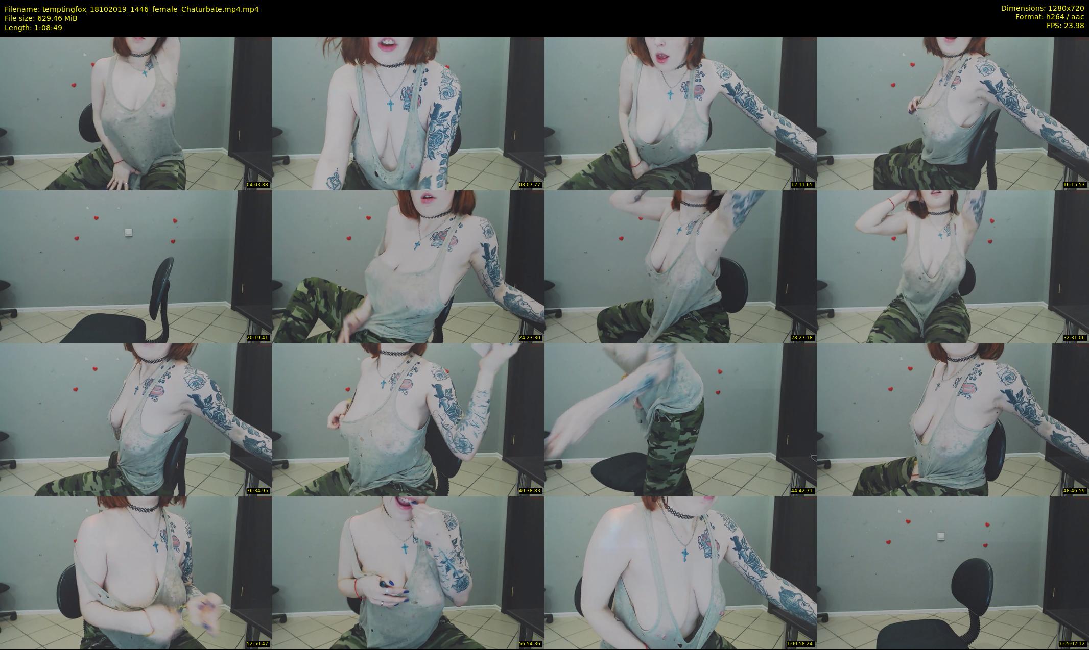 temptingfox — 69 minute Chaturbate female cam show recording, 720p, Oct 18, 2019