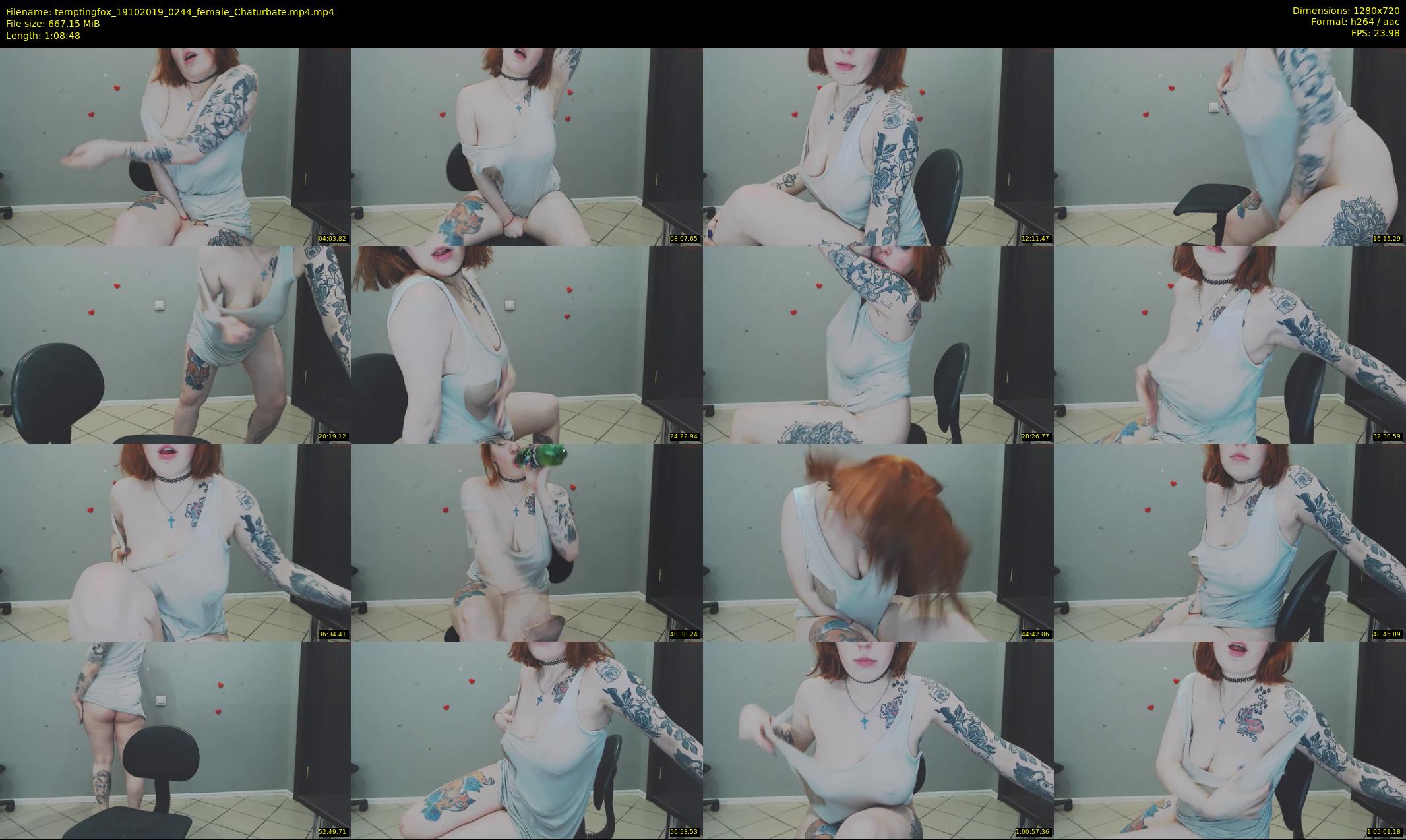 temptingfox — 69 minute Chaturbate female cam show recording, 720p, Oct 19, 2019