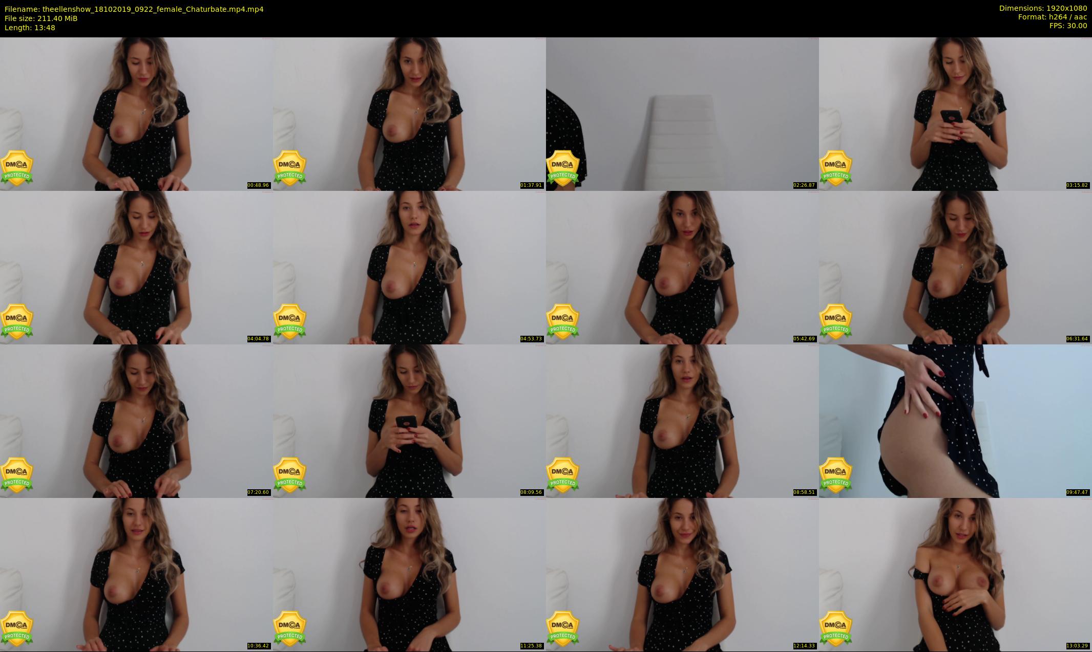 theellenshow — 14 minute Chaturbate female cam show recording, 1080p, Oct 18, 2019