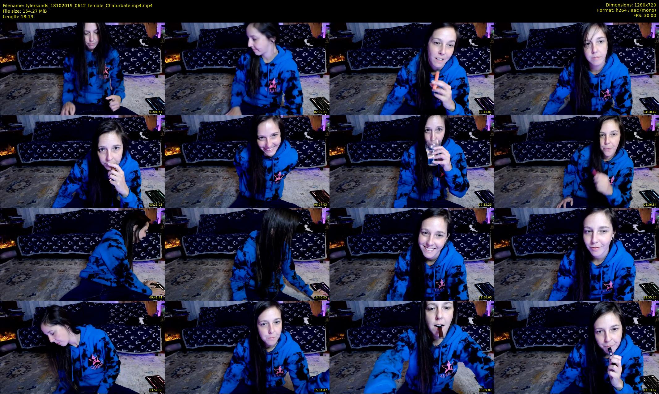 tylersands — 19 minute Chaturbate female cam show recording, 720p, Oct 18, 2019
