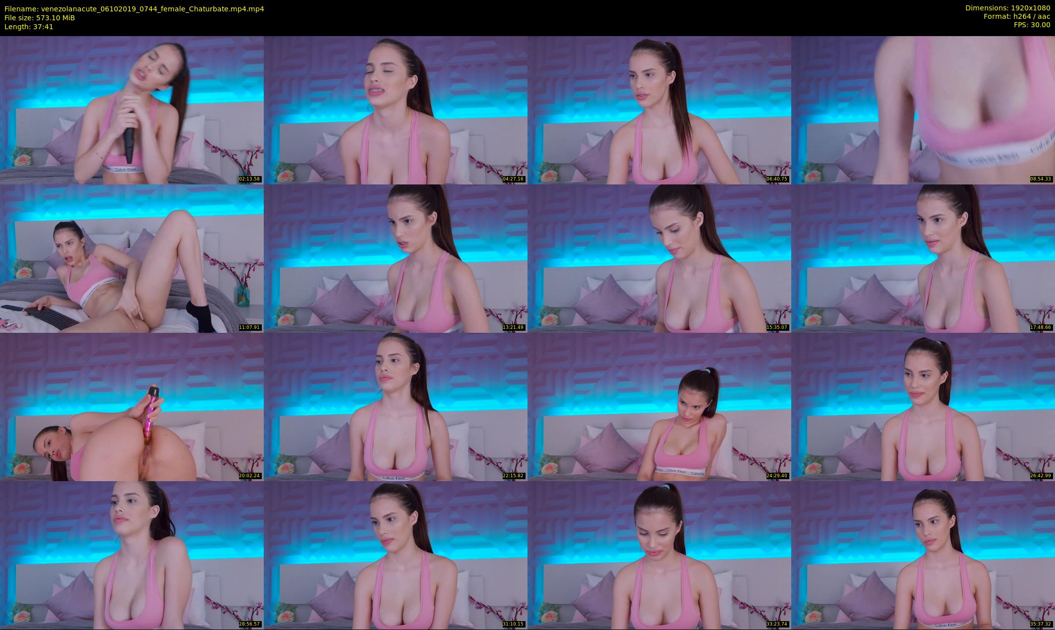 venezolanacute — 38 minute Chaturbate female cam show recording, 1080p, Oct 6, 2019