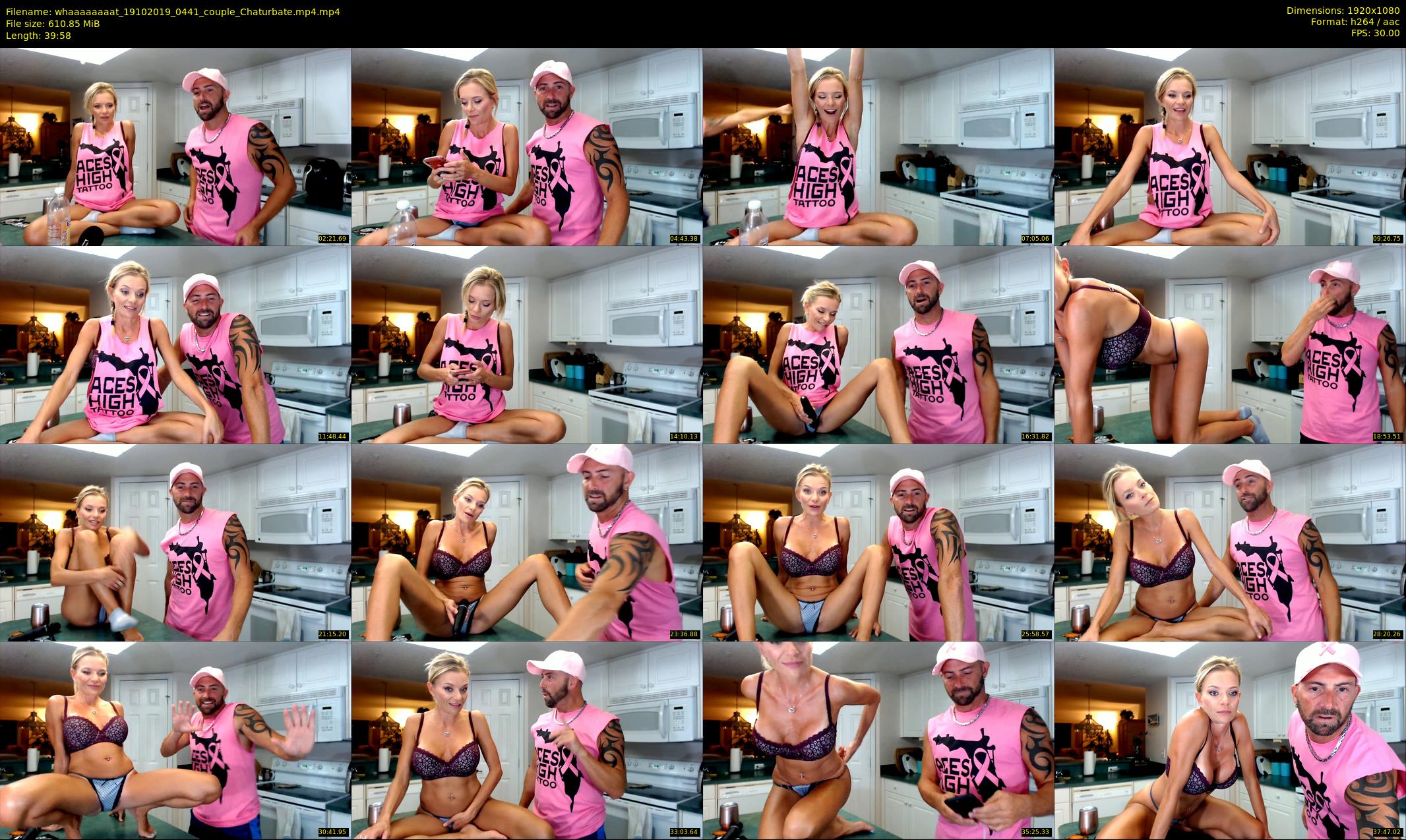 whaaaaaaaat — 40 minute Chaturbate couple cam show recording, 1080p, Oct 19, 2019
