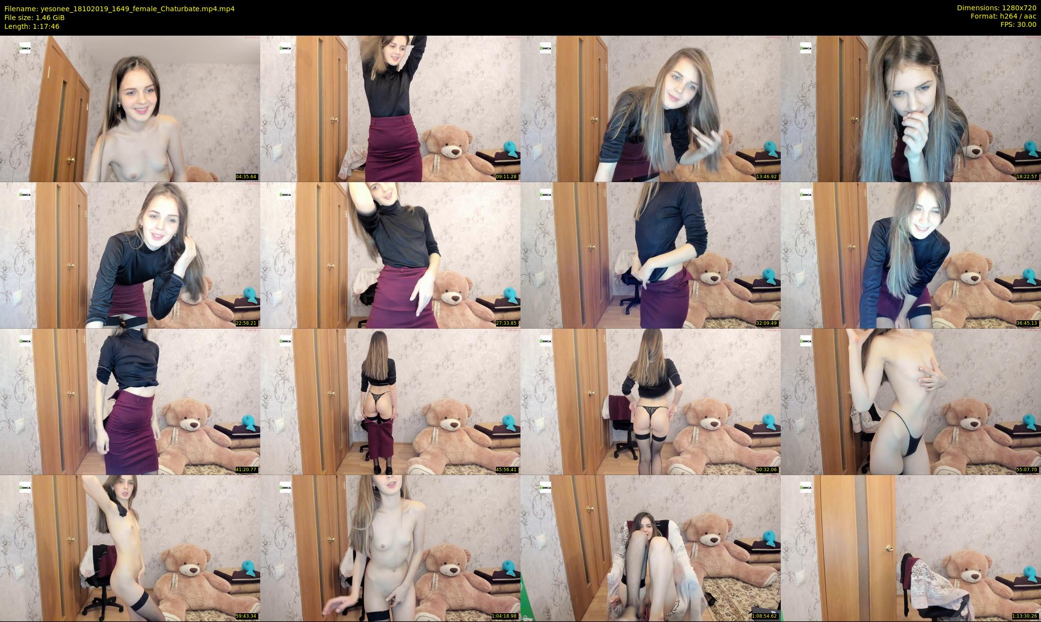 yesonee — 78 minute Chaturbate female cam show recording, 720p, Oct 18, 2019