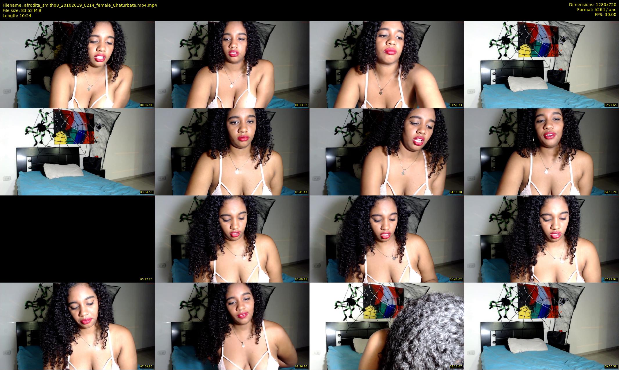 afrodita_smith08 — 11 minute Chaturbate female cam show recording, 720p, Oct 20, 2019