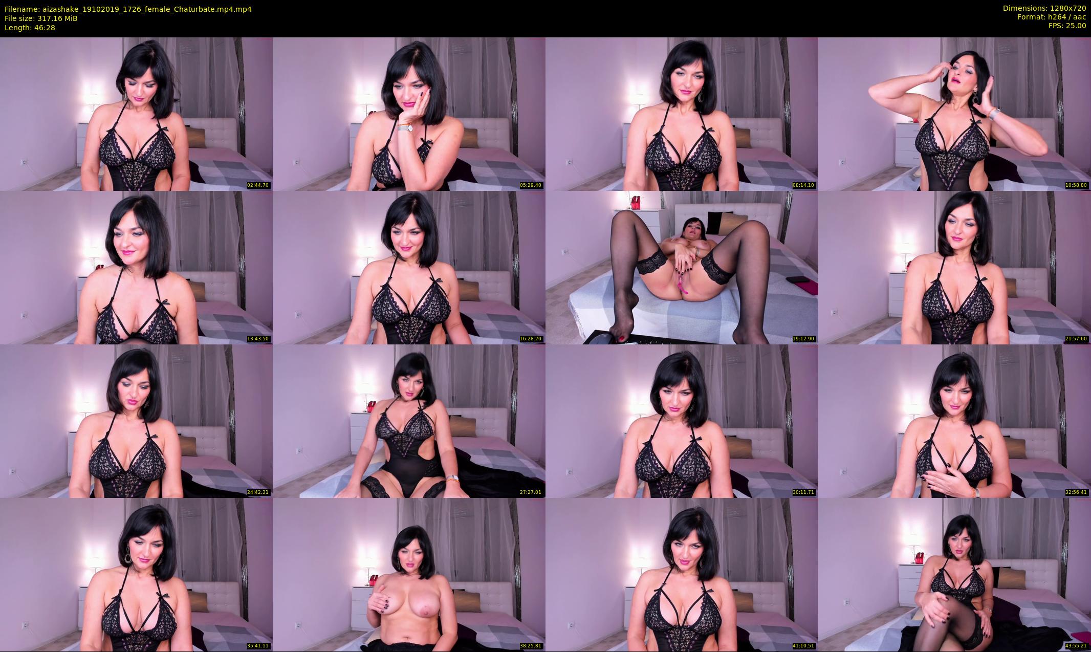 aizashake — 47 minute Chaturbate female cam show recording, 720p, Oct 19, 2019