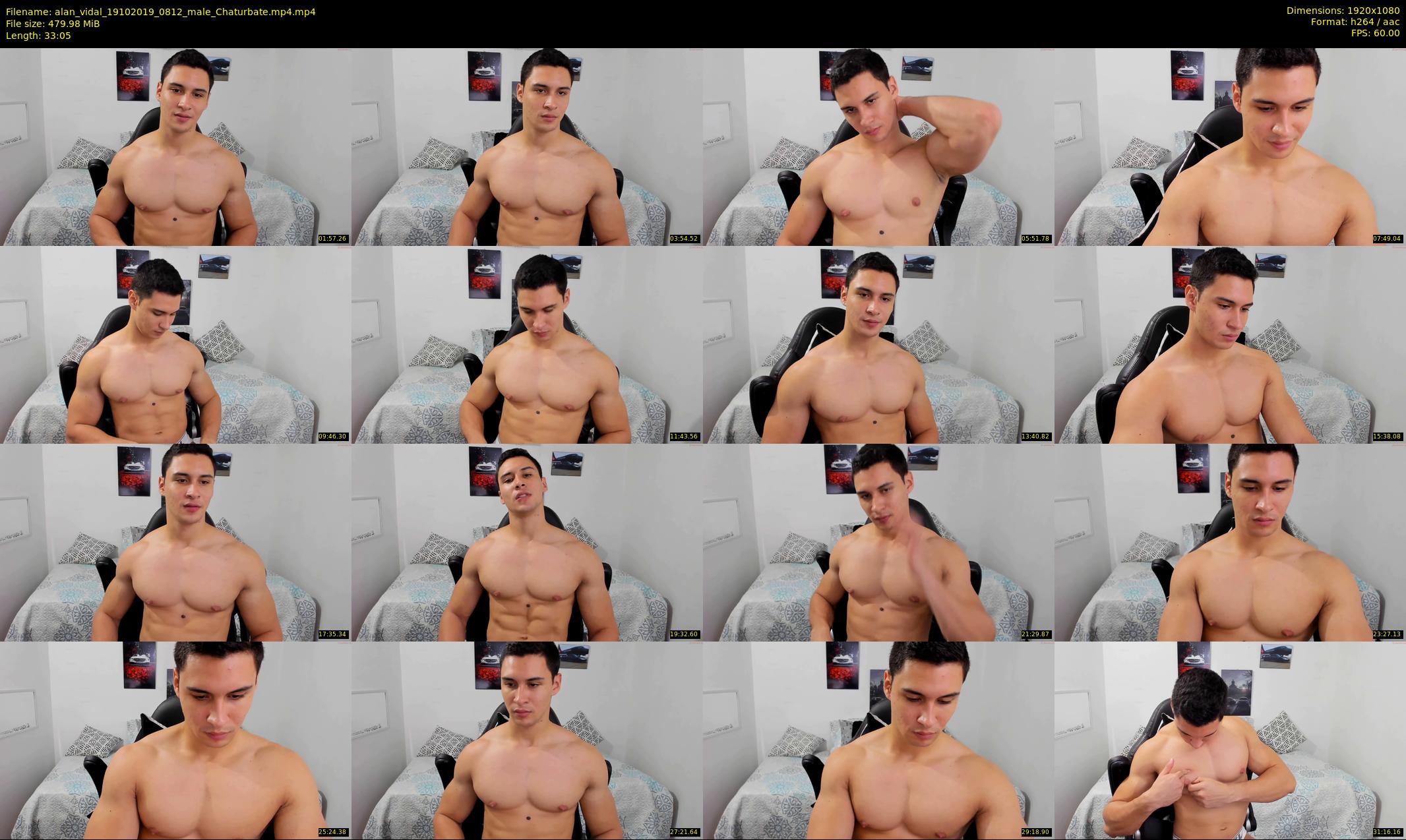 alan_vidal — 34 minute Chaturbate male cam show recording, 1080p, Oct 19, 2019