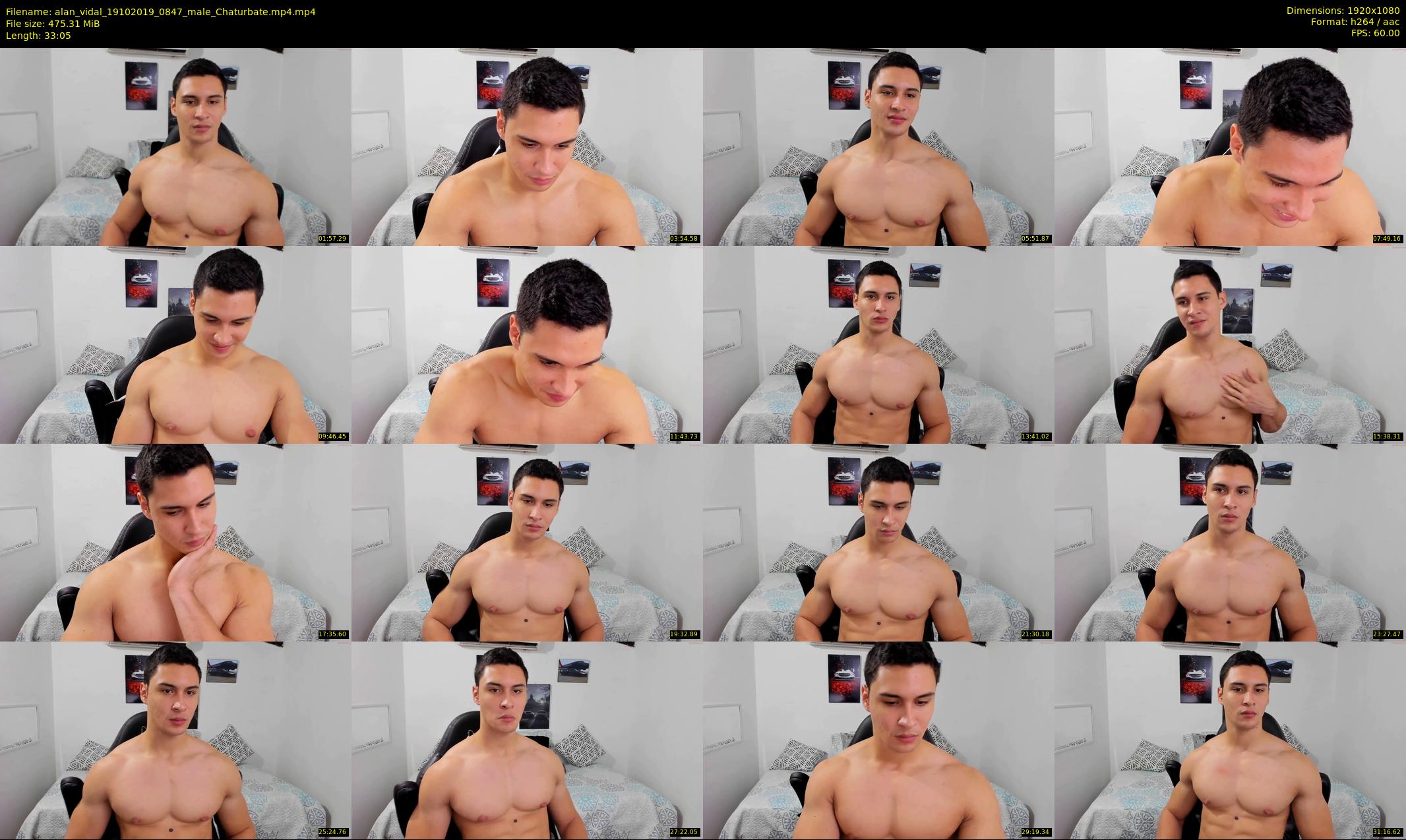 alan_vidal — 34 minute Chaturbate male cam show recording, 1080p, Oct 19, 2019