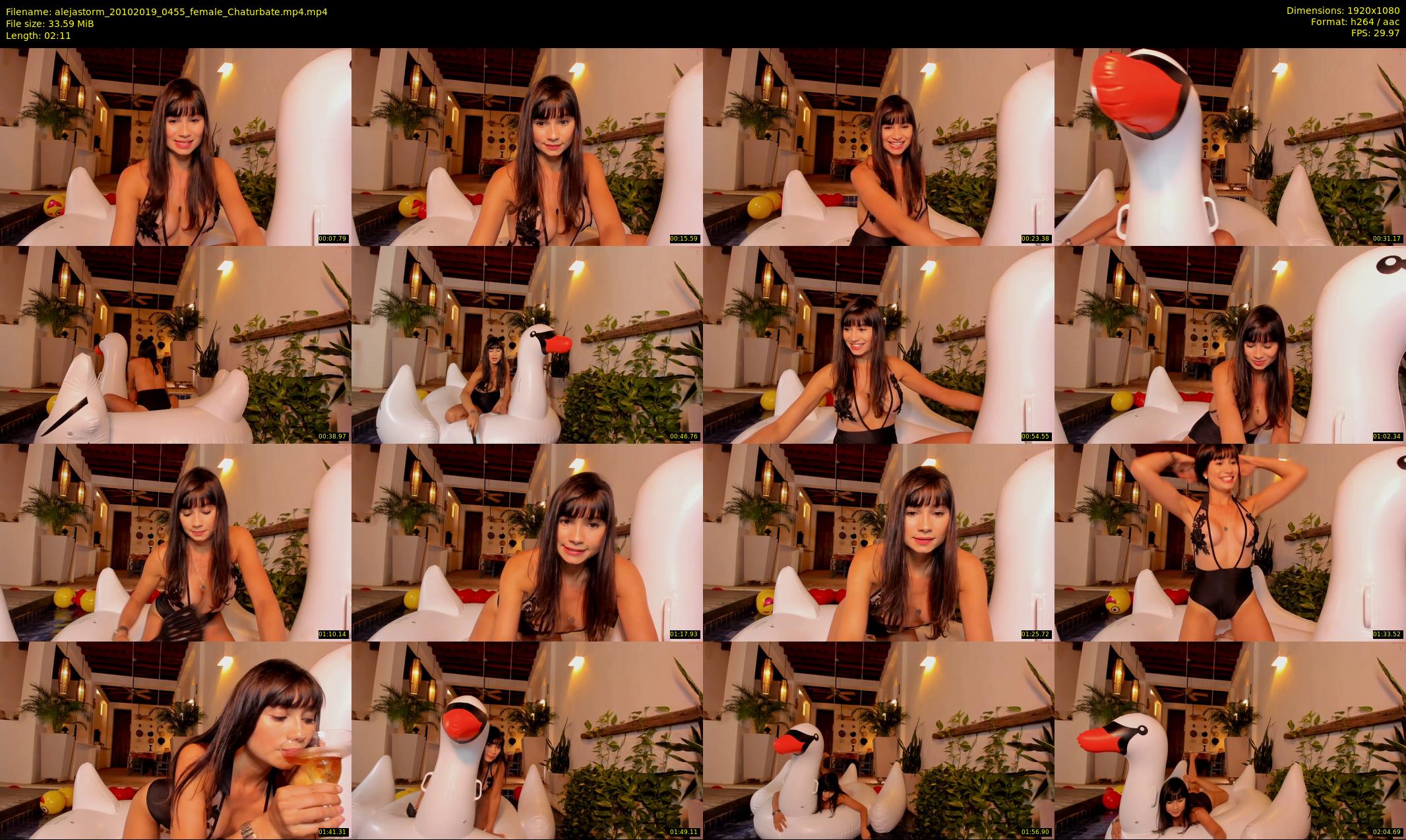 alejastorm — 3 minute Chaturbate female cam show recording, 1080p, Oct 20, 2019