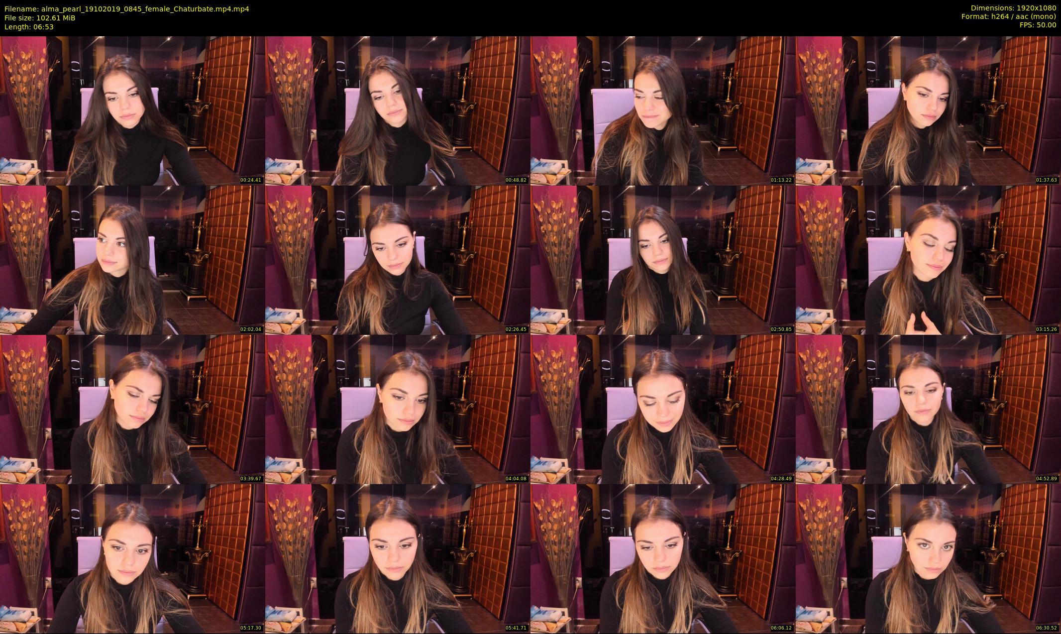 alma_pearl — 7 minute Chaturbate female cam show recording, 1080p, Oct 19, 2019