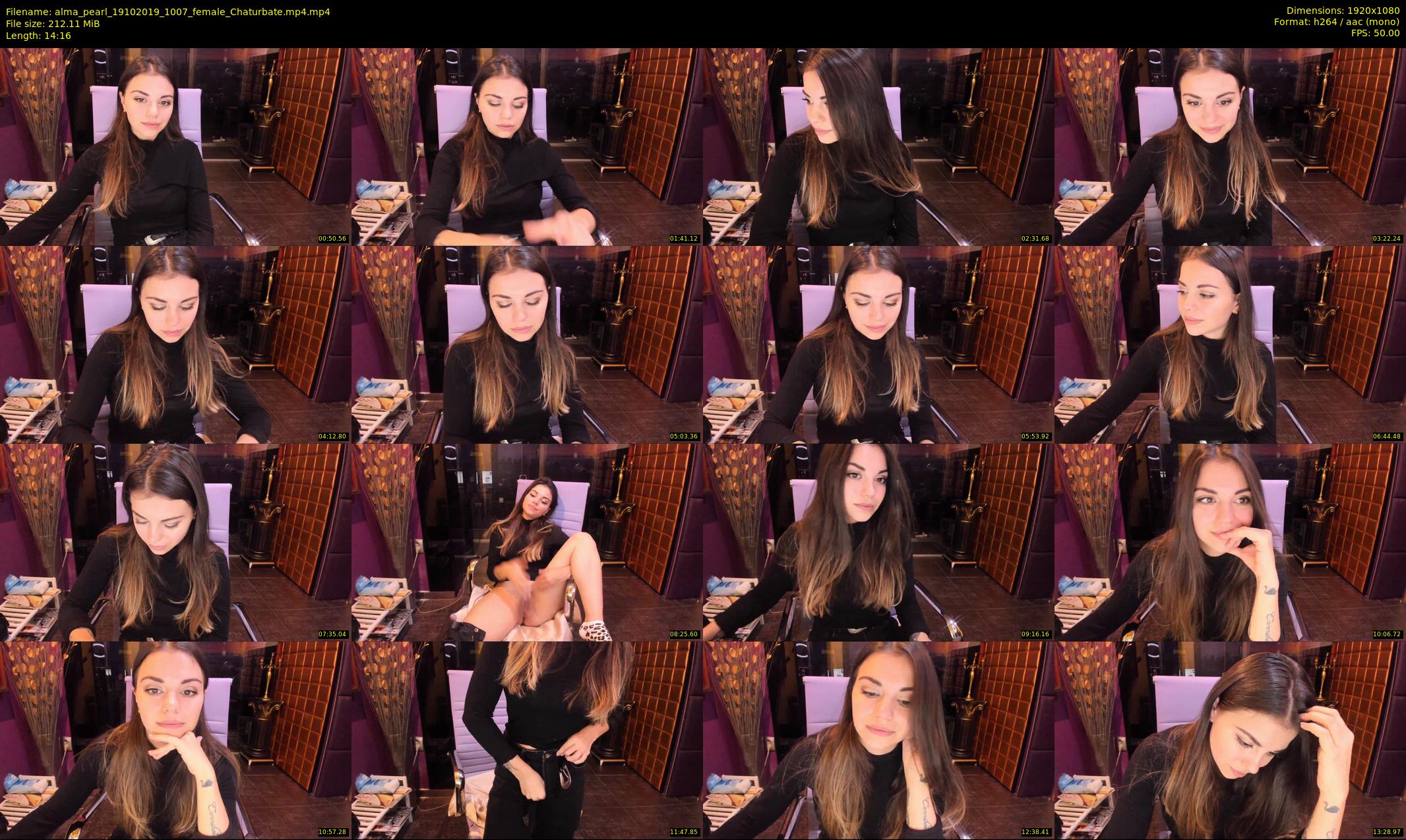 alma_pearl — 15 minute Chaturbate female cam show recording, 1080p, Oct 19, 2019
