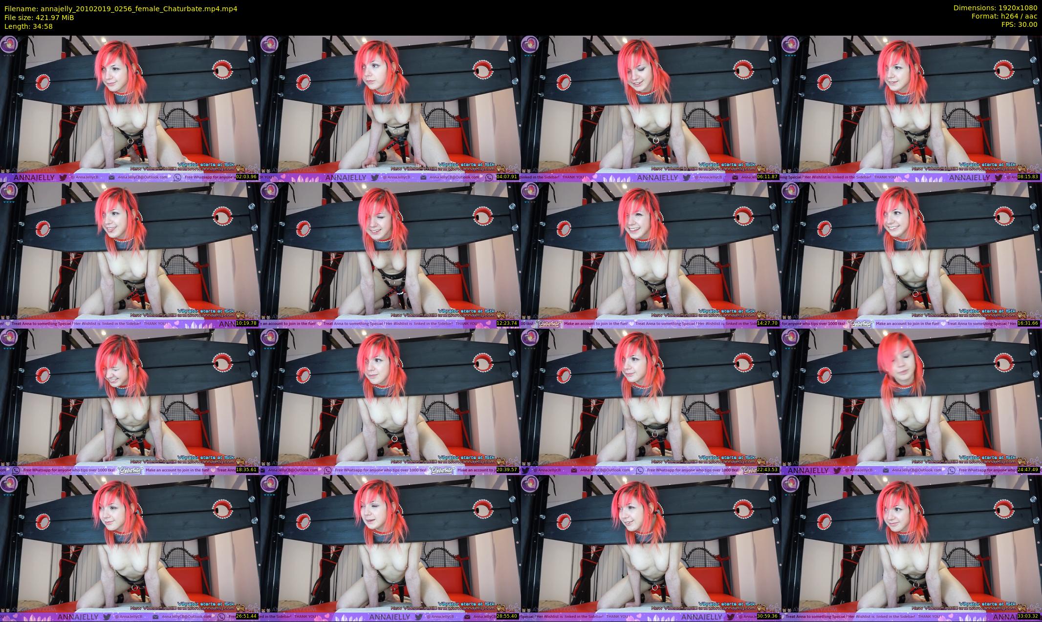 annajelly — 35 minute Chaturbate couple cam show recording, 1080p, Oct 20, 2019