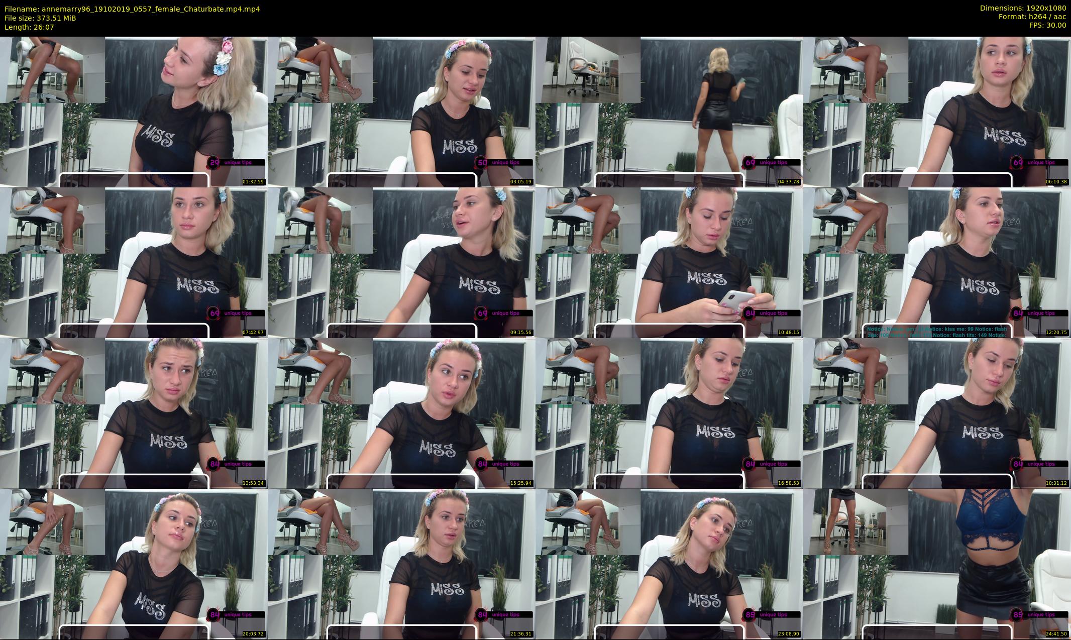annemarry96 — 27 minute Chaturbate female cam show recording, 1080p, Oct 19, 2019
