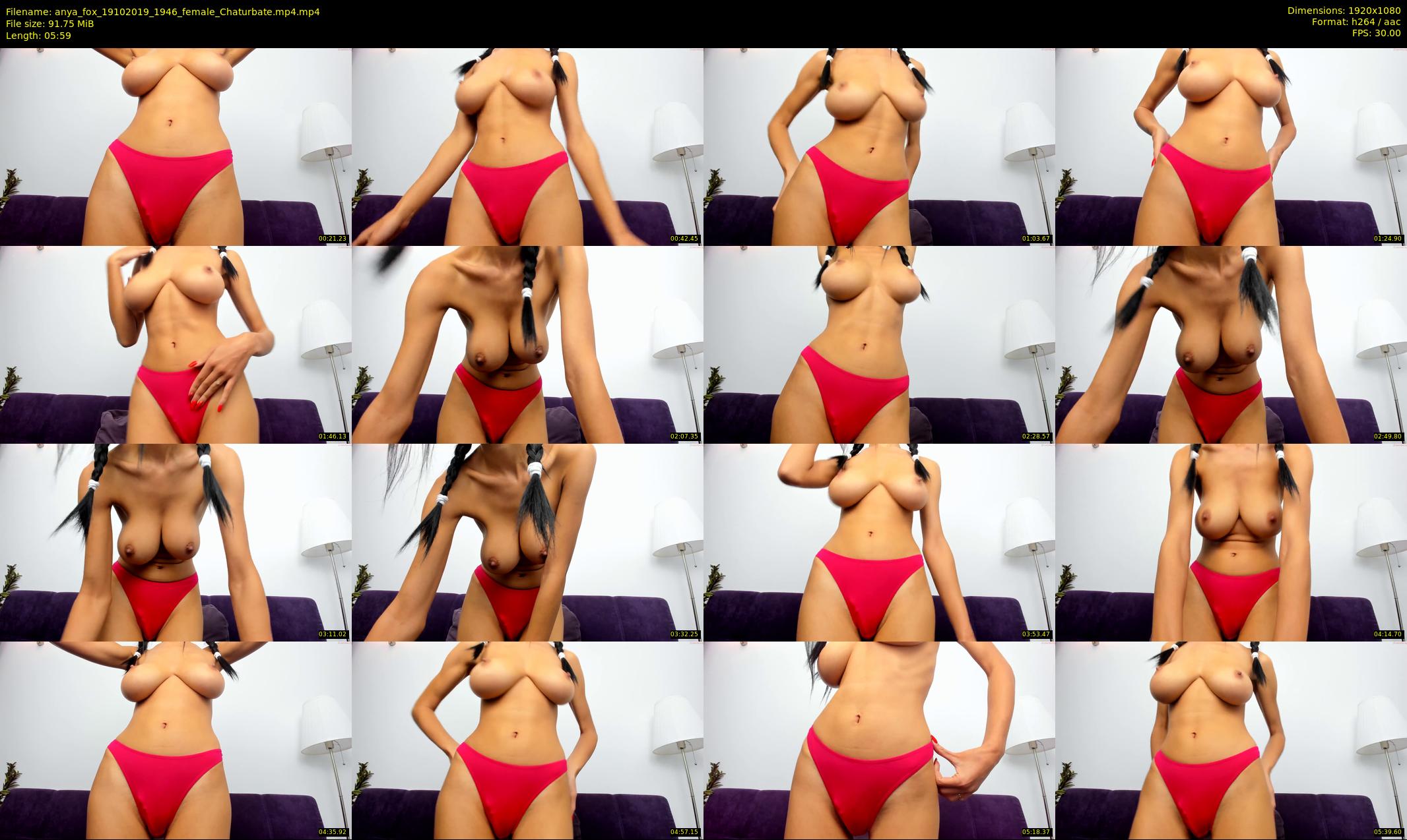 anya_fox — 6 minute Chaturbate female cam show recording, 1080p, Oct 19, 2019