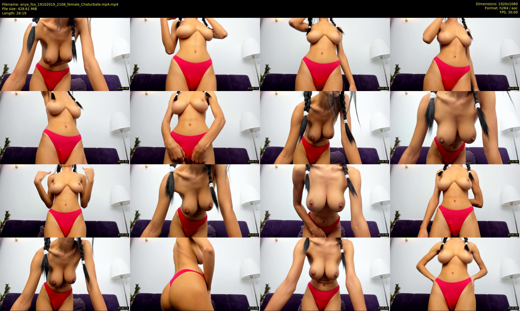 anya_fox — 29 minute Chaturbate female cam show recording, 1080p, Oct 19, 2019