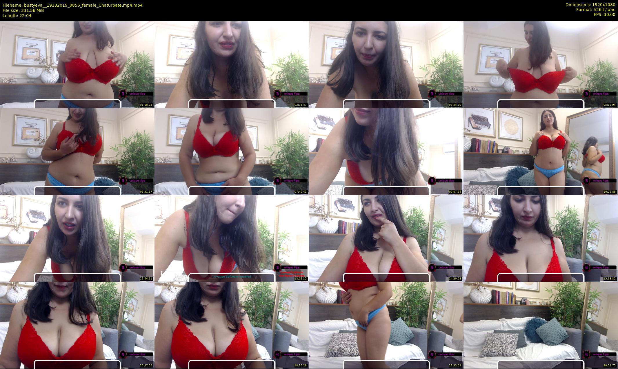 bustyeva_ — 23 minute Chaturbate female cam show recording, 1080p, Oct 19, 2019
