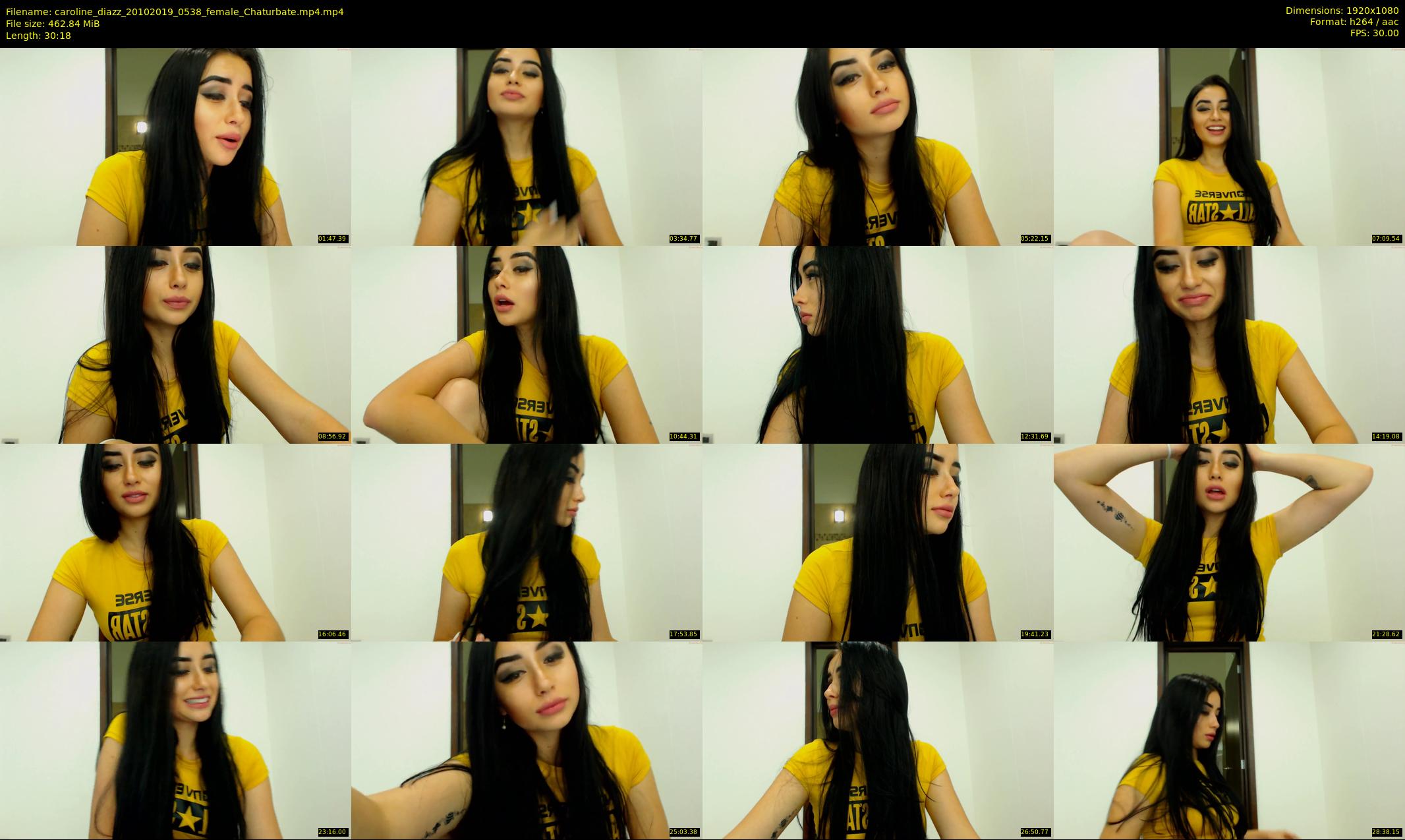 caroline_diazz — 31 minute Chaturbate female cam show recording, 1080p, Oct 20, 2019