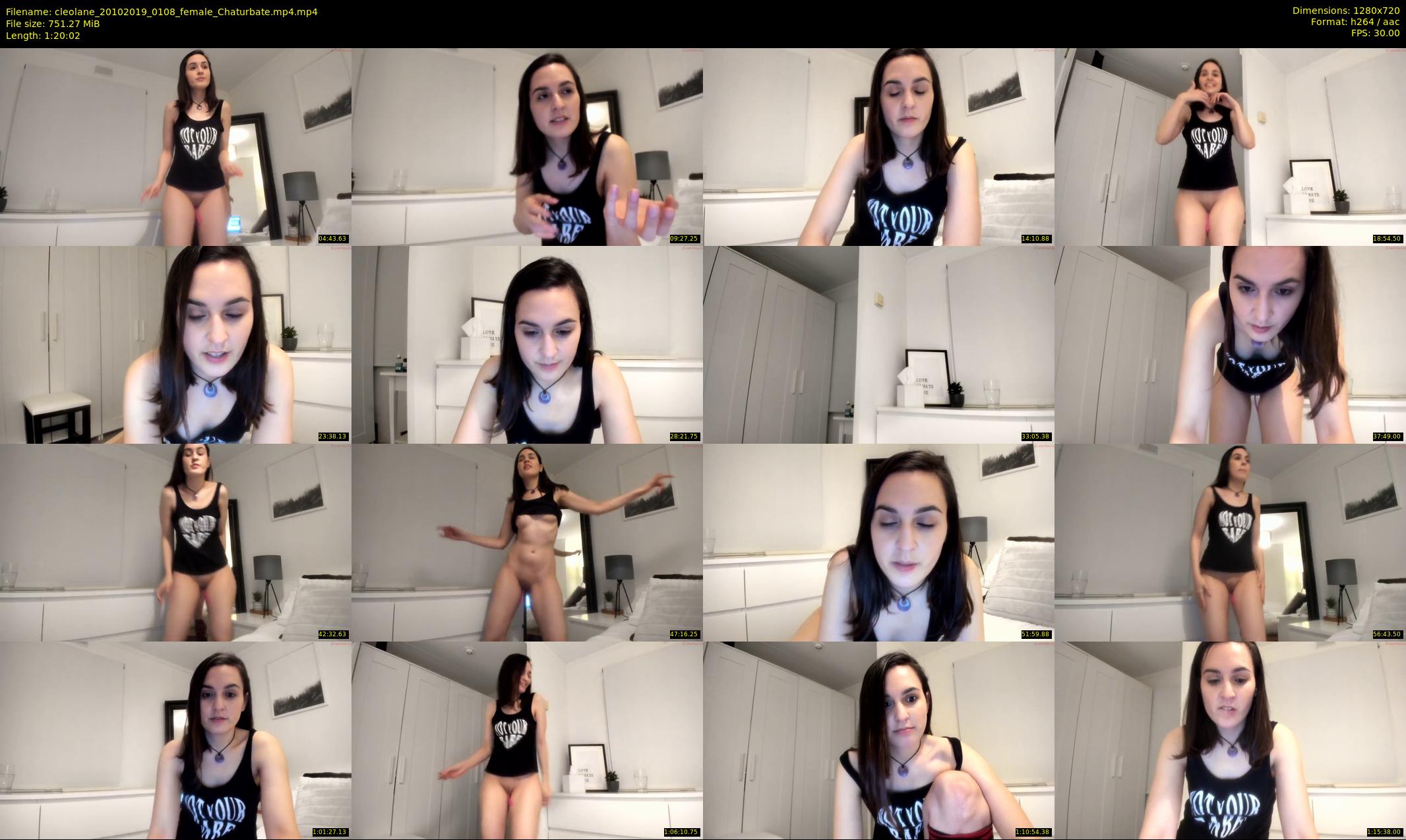 cleolane — 81 minute Chaturbate female cam show recording, 720p, Oct 20, 2019