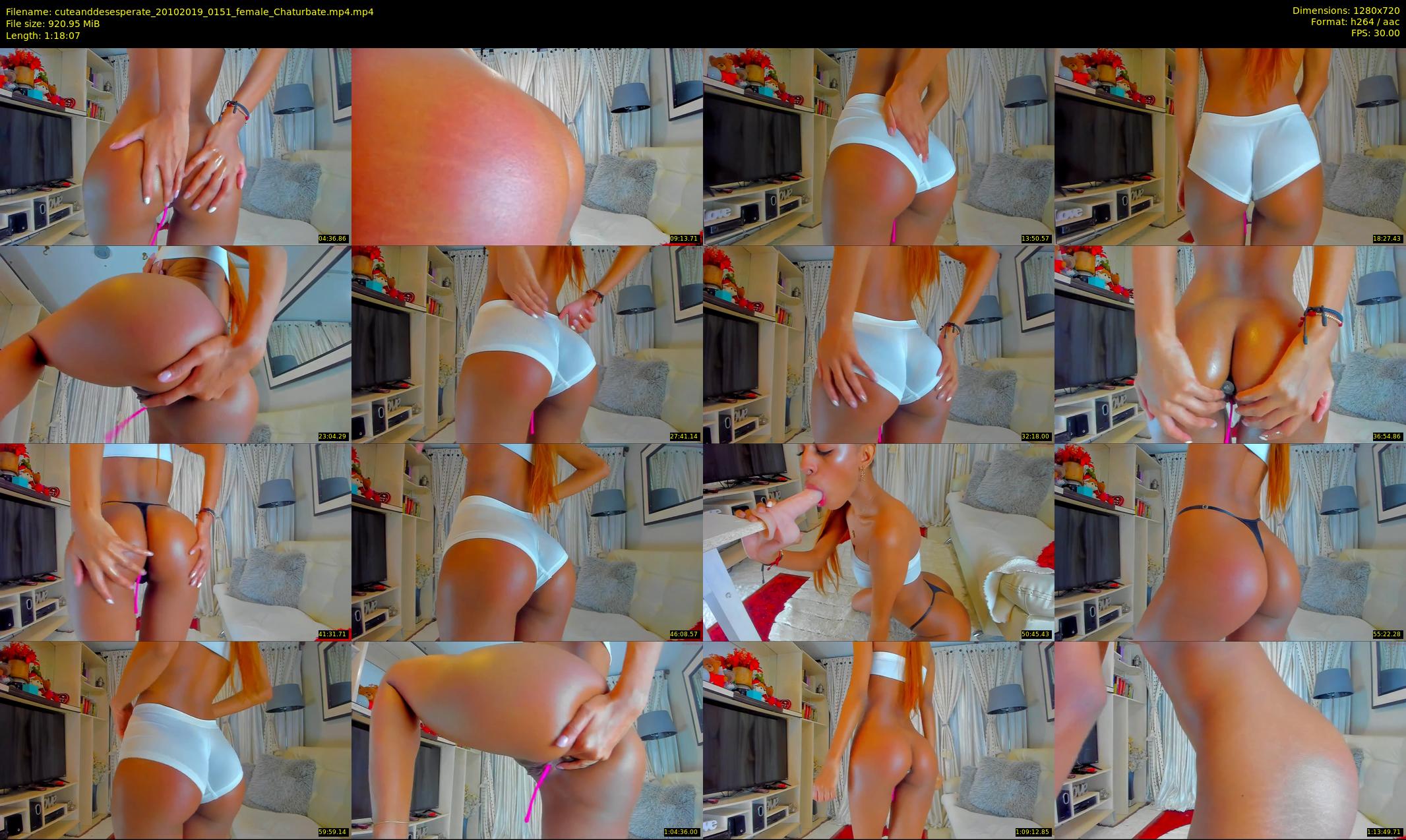 cuteanddesesperate — 79 minute Chaturbate female cam show recording, 720p, Oct 20, 2019