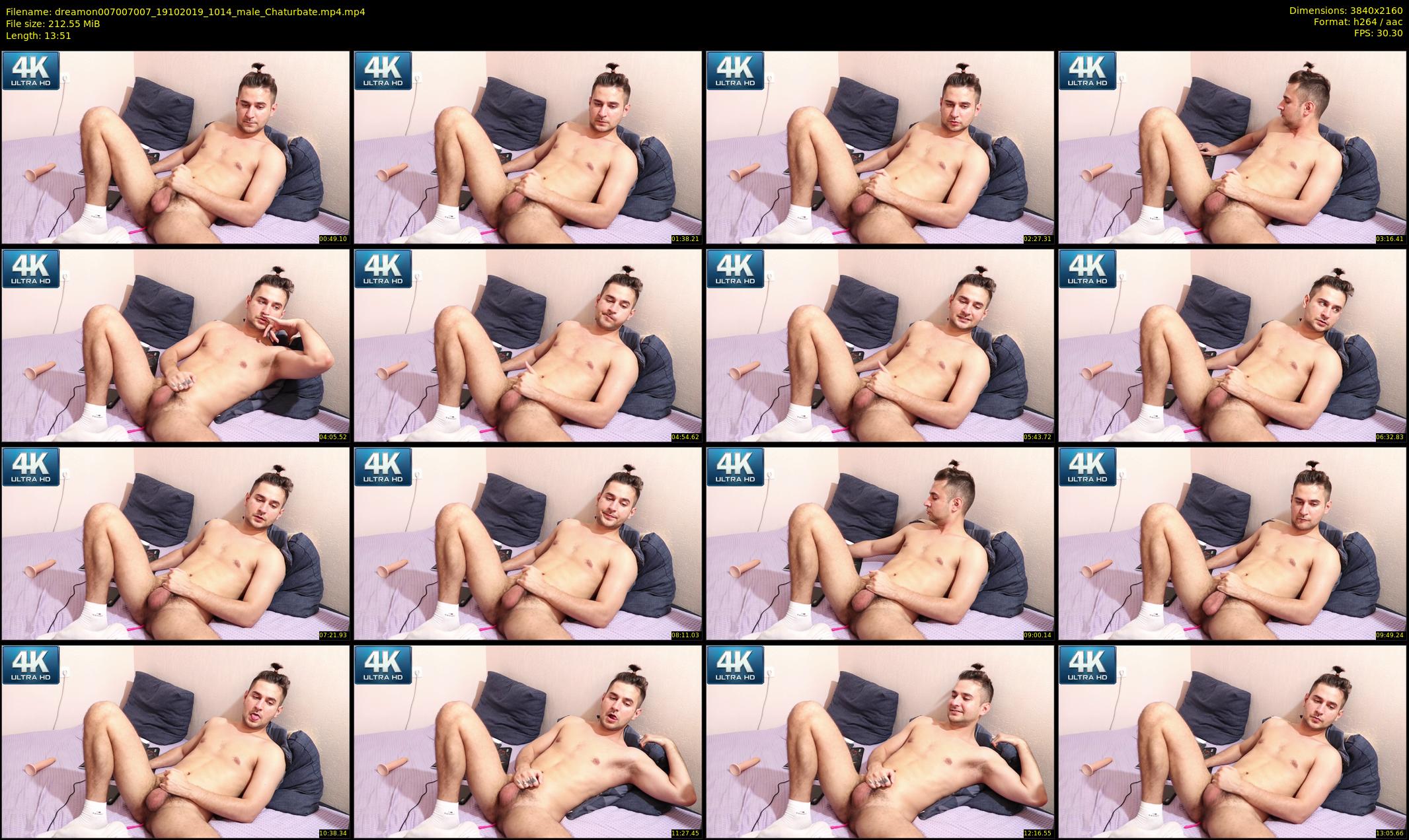 dreamon007007007 — 14 minute Chaturbate male cam show recording, 4K, Oct 19, 2019