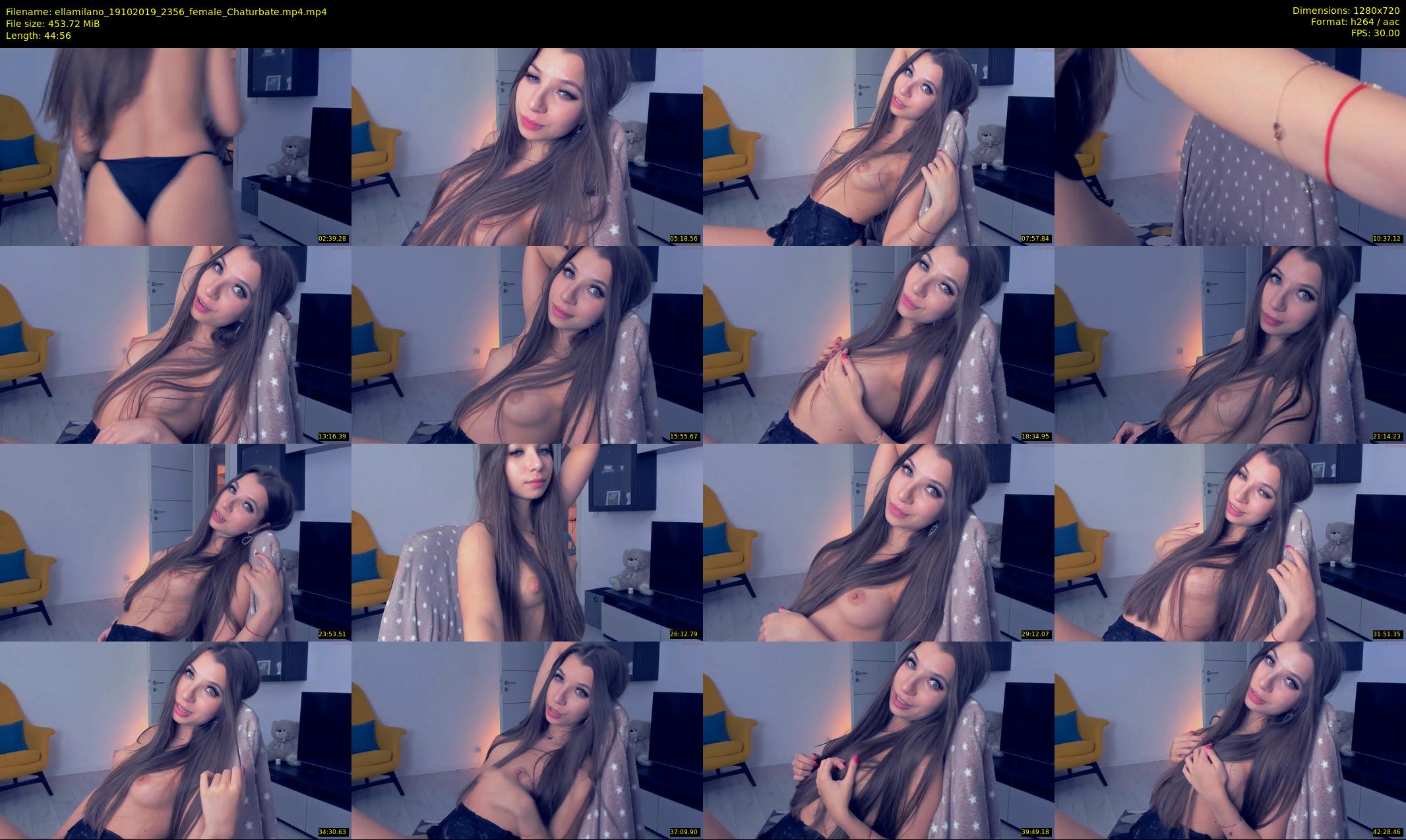 ellamilano — 45 minute Chaturbate female cam show recording, 720p, Oct 19, 2019