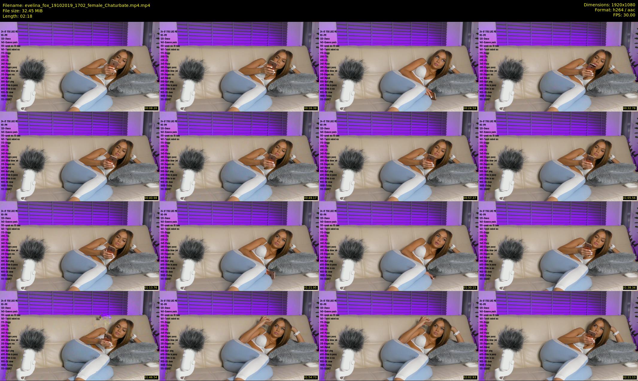 evelina_fox — 3 minute Chaturbate female cam show recording, 1080p, Oct 19, 2019