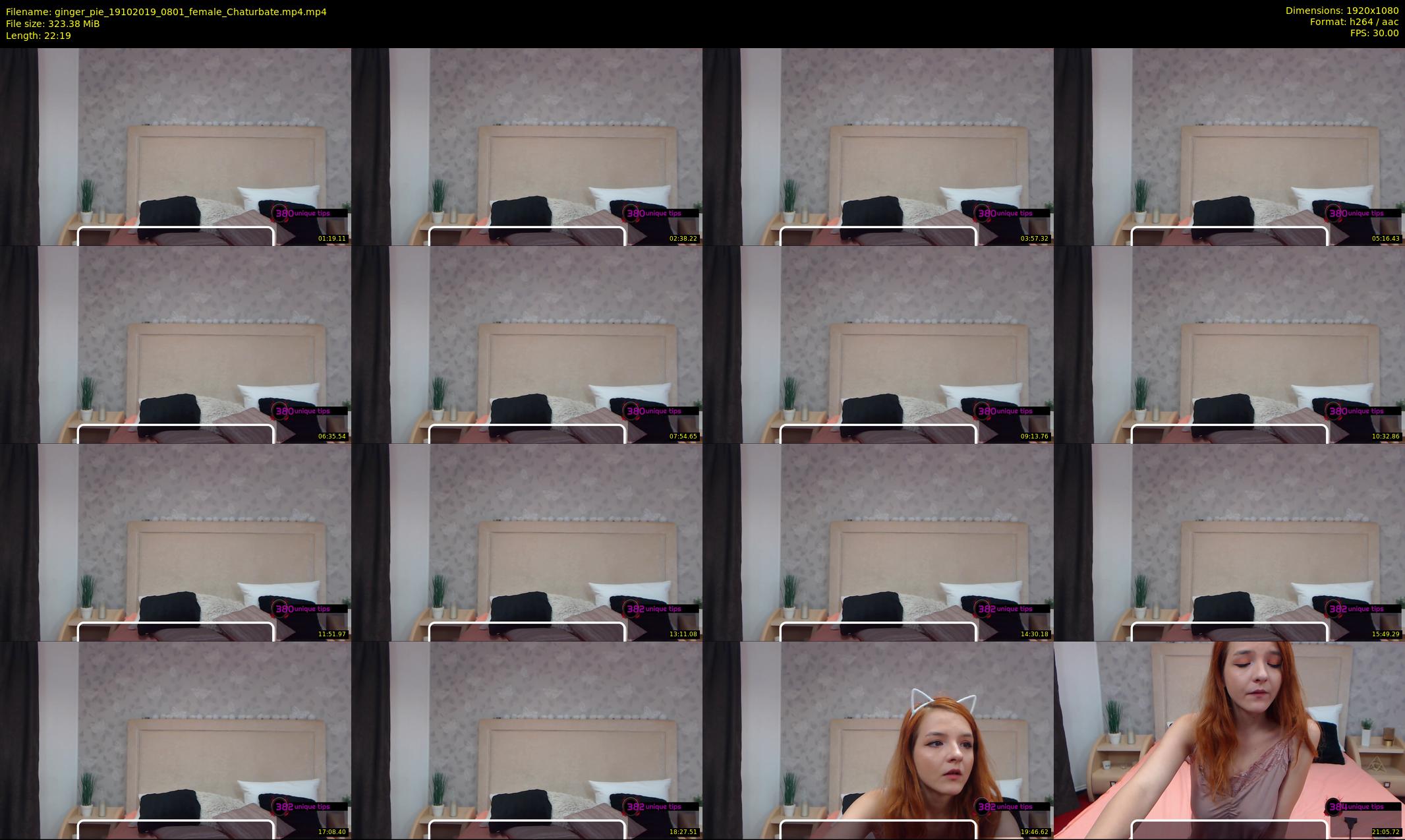 ginger_pie — 23 minute Chaturbate female cam show recording, 1080p, Oct 19, 2019