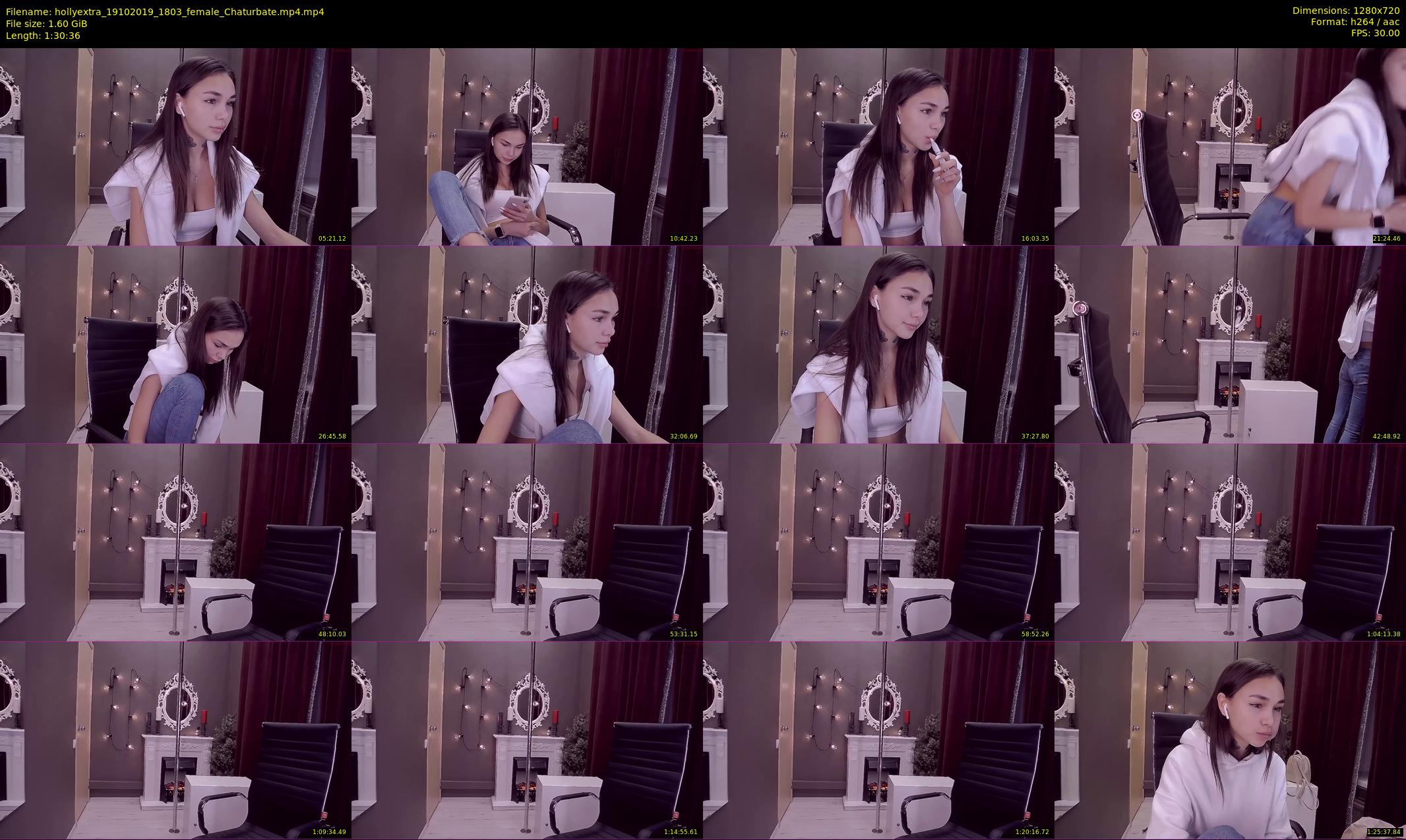 hollyextra — 91 minute Chaturbate female cam show recording, 720p, Oct 19, 2019