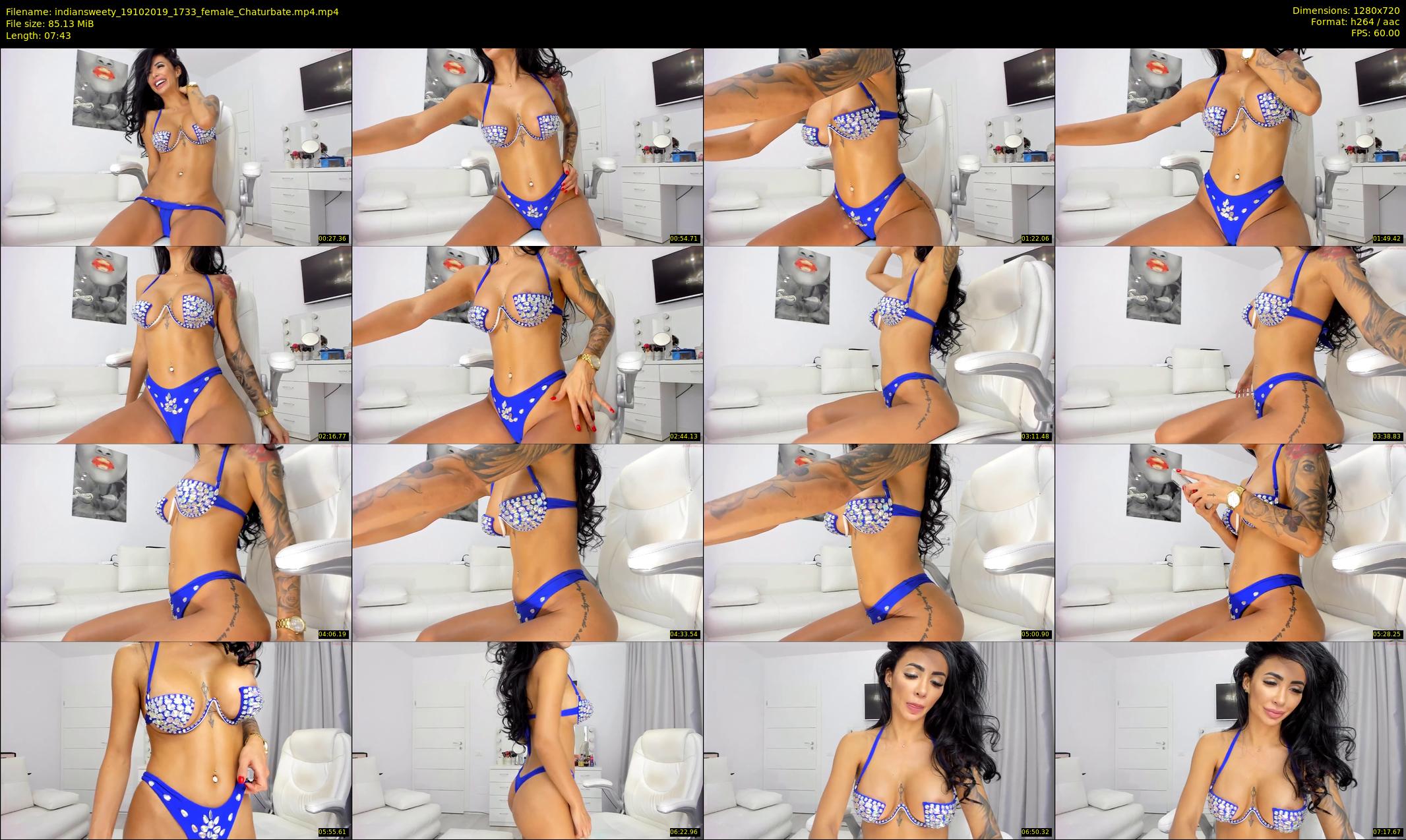 indiansweety — 8 minute Chaturbate female cam show recording, 720p, Oct 19, 2019