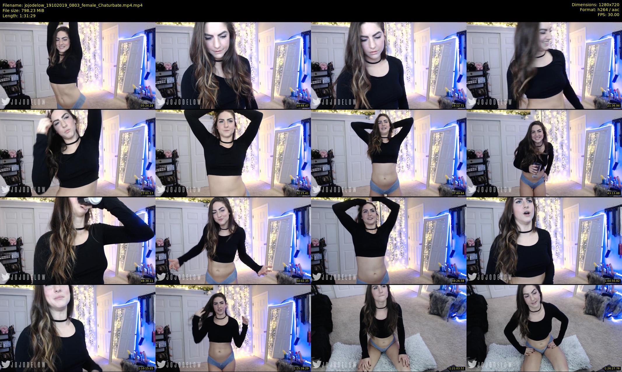 jojodelow — 92 minute Chaturbate female cam show recording, 720p, Oct 19, 2019