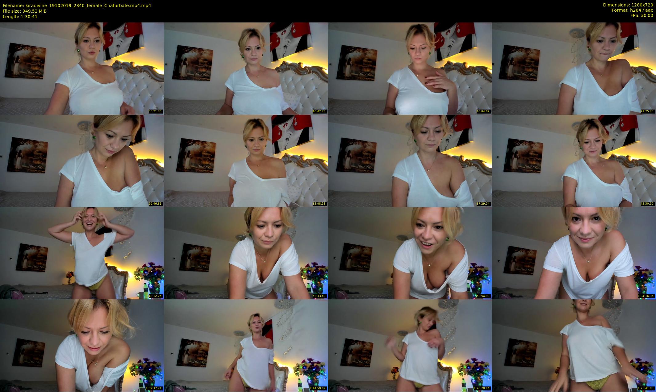 kiradivine — 91 minute Chaturbate female cam show recording, 720p, Oct 19, 2019