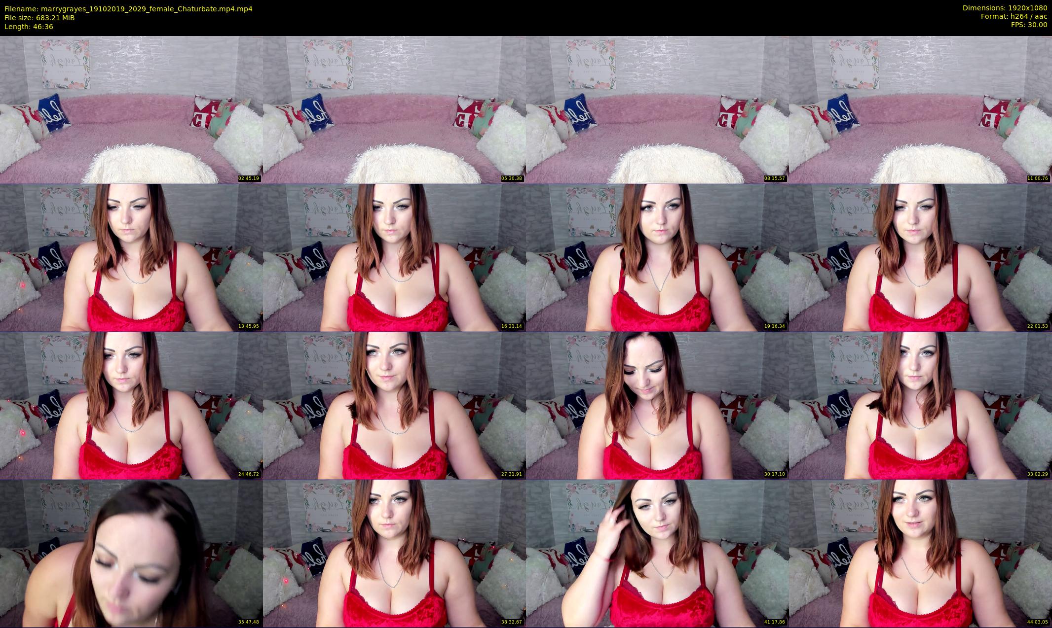marrygrayes — 47 minute Chaturbate female cam show recording, 1080p, Oct 19, 2019