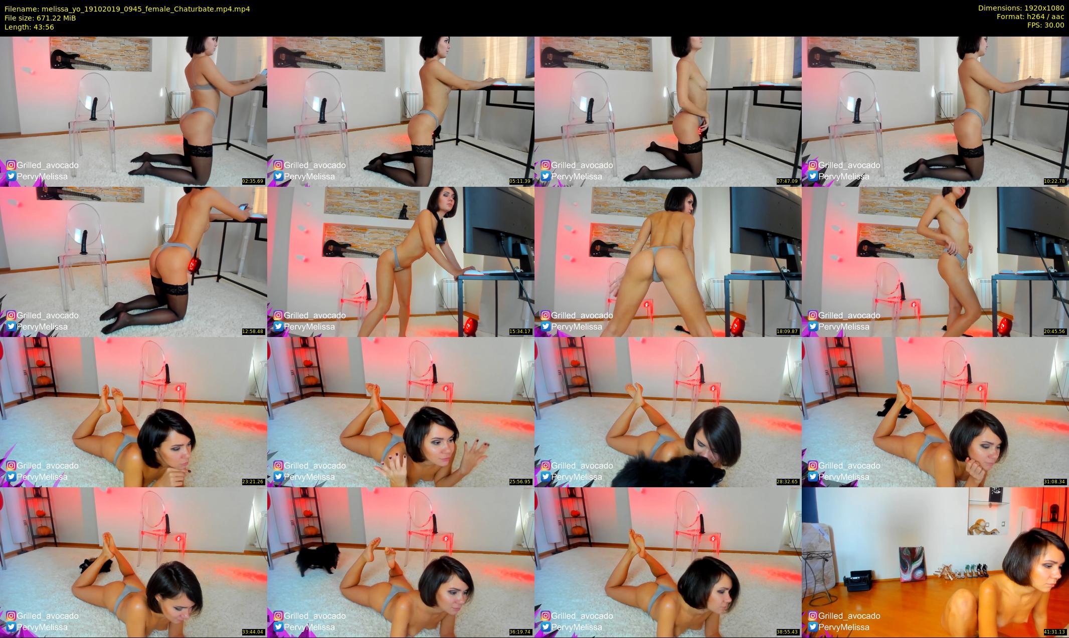 melissa_yo — 44 minute Chaturbate female cam show recording, 1080p, Oct 19, 2019