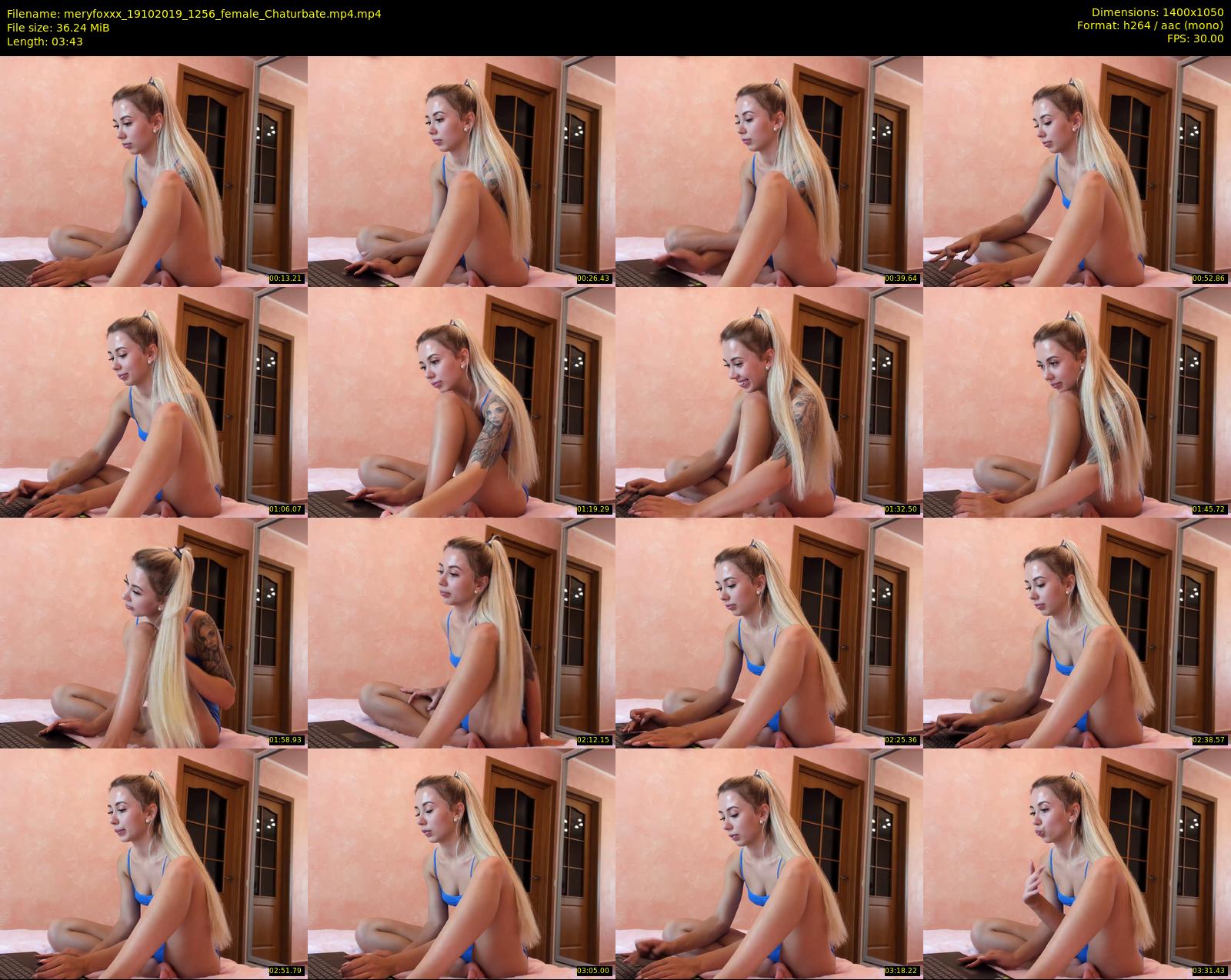 meryfoxxx — 4 minute Chaturbate female cam show recording, 720p, Oct 19, 2019