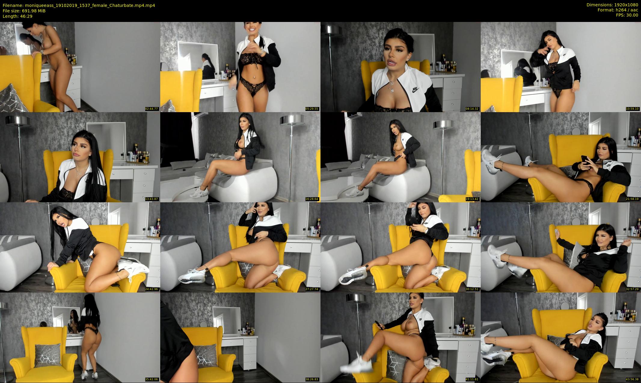 moniqueeass — 47 minute Chaturbate female cam show recording, 1080p, Oct 19, 2019