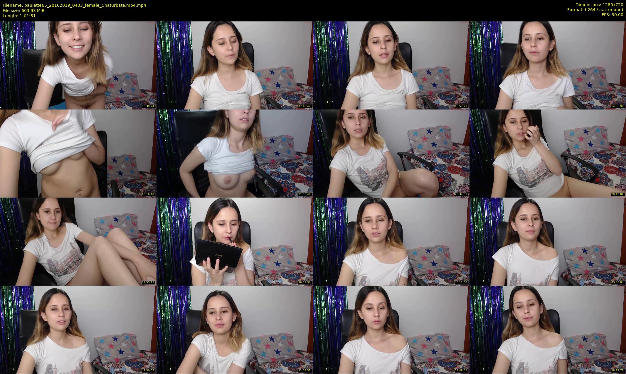 paulette65 — 62 minute Chaturbate female cam show recording, 720p, Oct 20, 2019