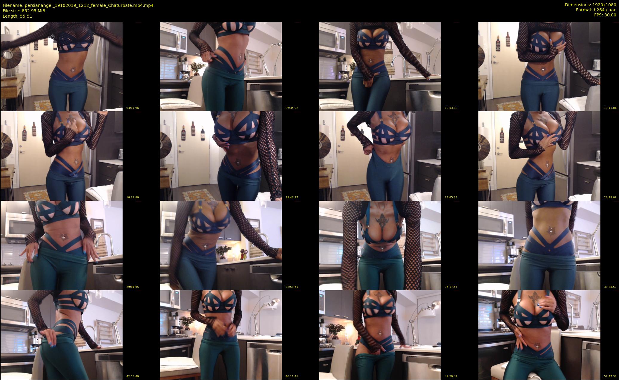 persianangel — 56 minute Chaturbate female cam show recording, 1080p, Oct 19, 2019