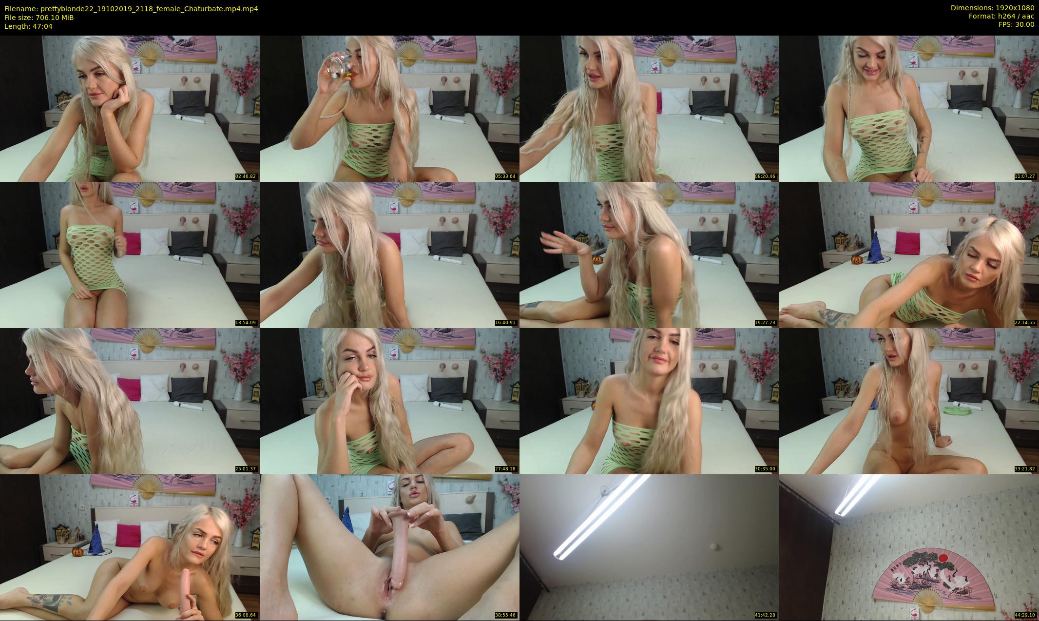 prettyblonde22 — 48 minute Chaturbate female cam show recording, 1080p, Oct 19, 2019