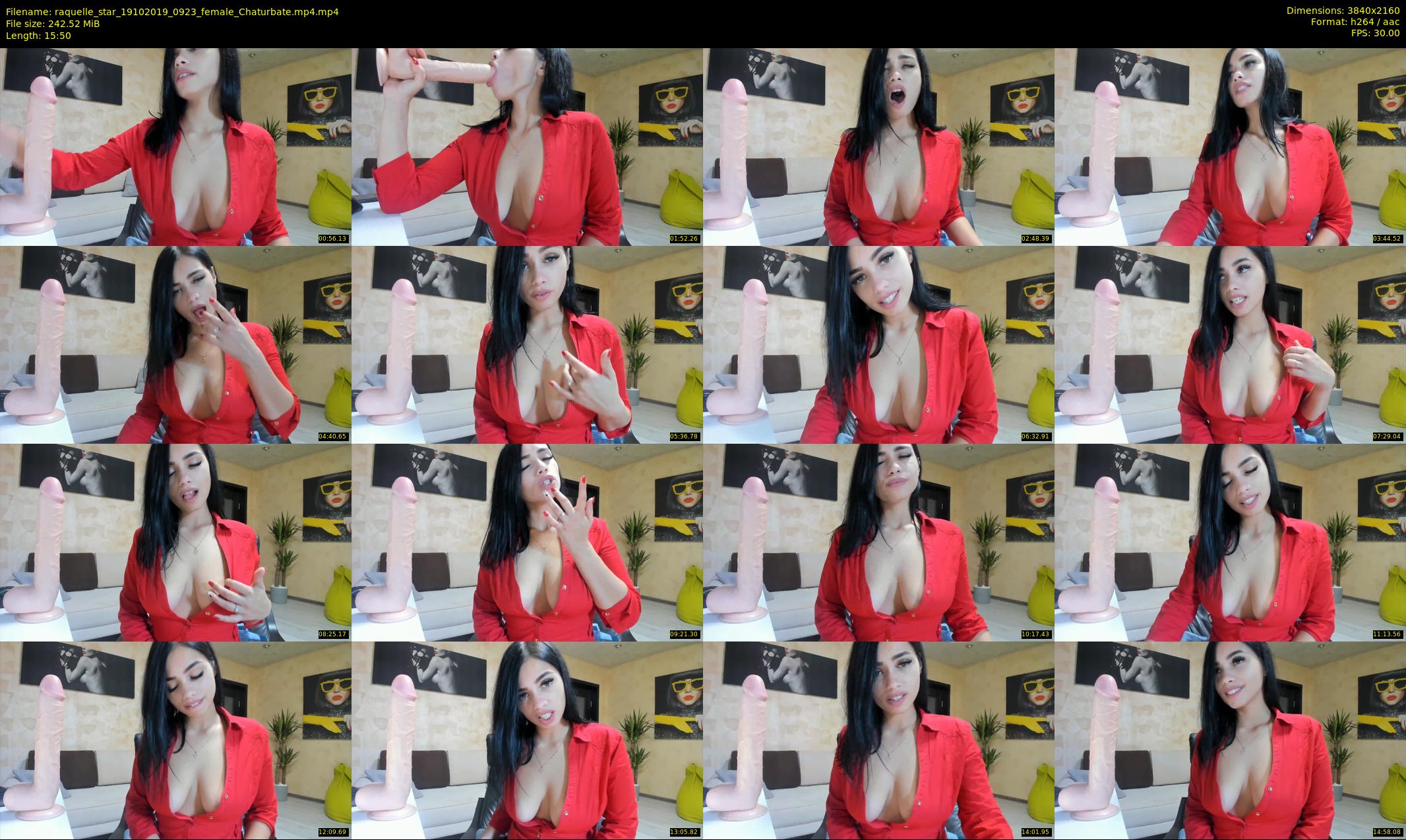 raquelle_star — 16 minute Chaturbate couple cam show recording, 4K, Oct 19, 2019