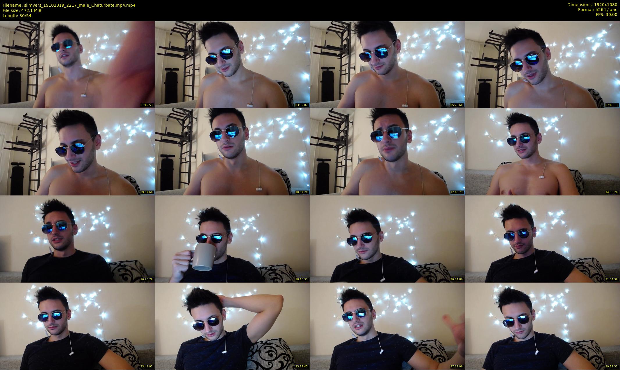 slimvers — 31 minute Chaturbate male cam show recording, 1080p, Oct 19, 2019
