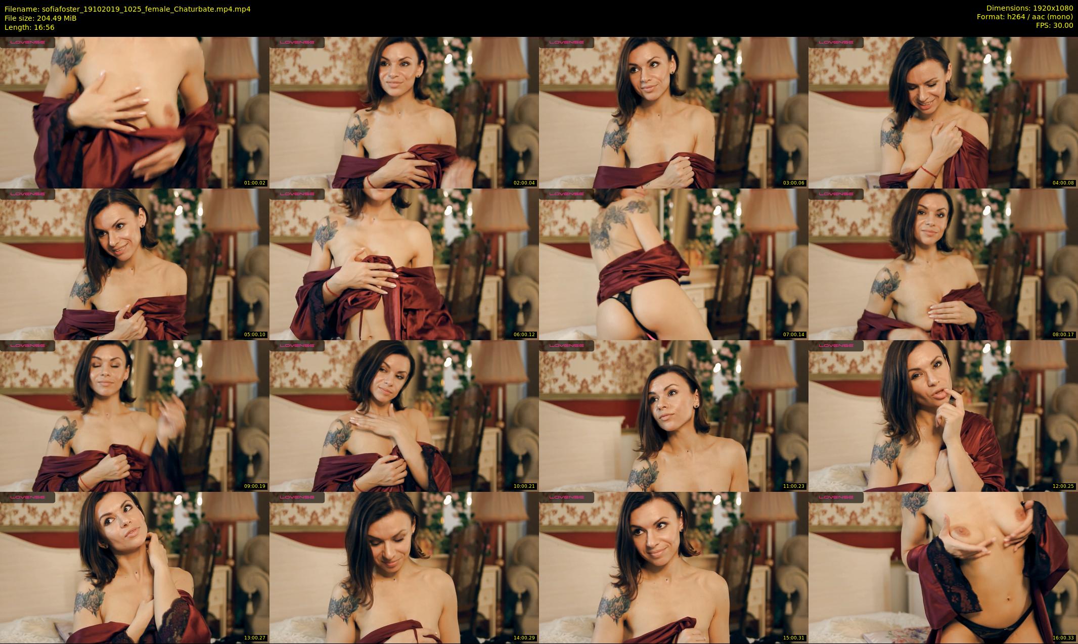 sofiafoster — 17 minute Chaturbate female cam show recording, 1080p, Oct 19, 2019
