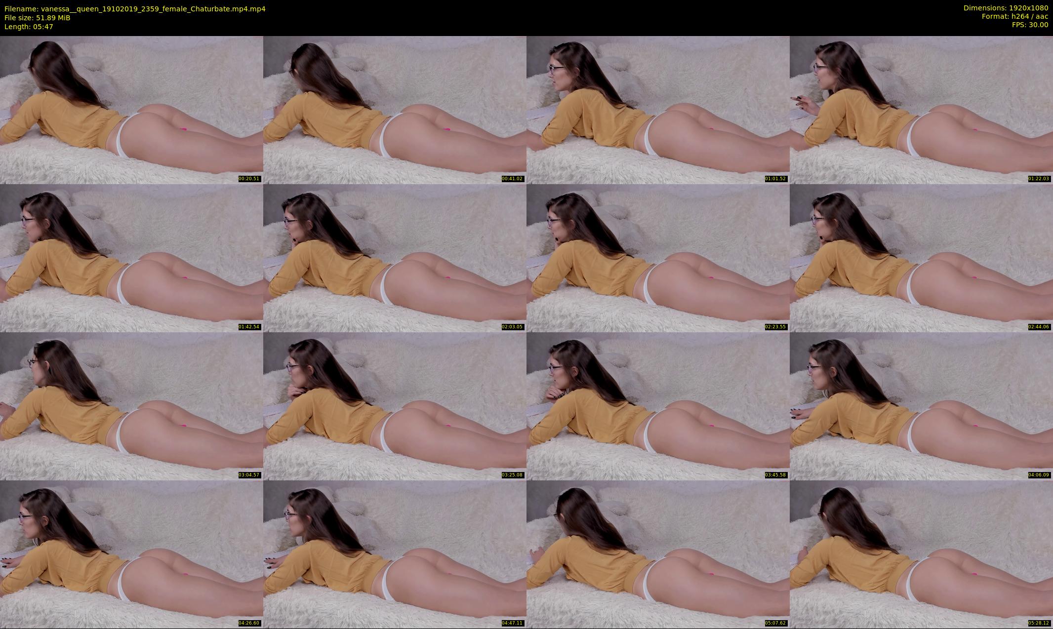 vanessa__queen — 6 minute Chaturbate female cam show recording, 1080p, Oct 19, 2019