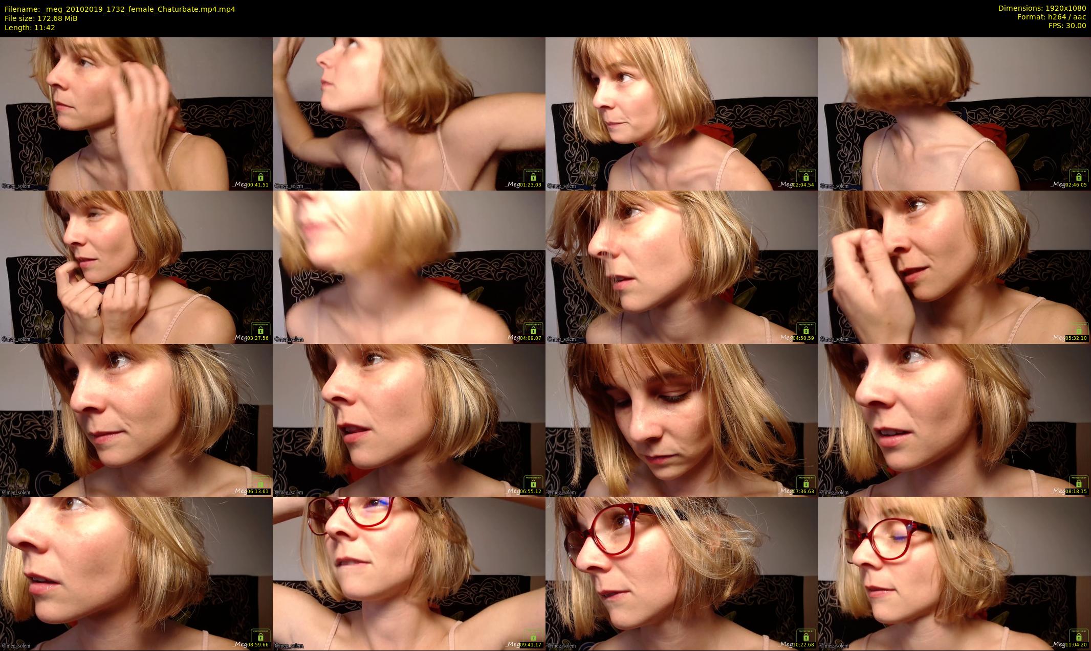 _meg — 12 minute Chaturbate female cam show recording, 1080p, Oct 20, 2019