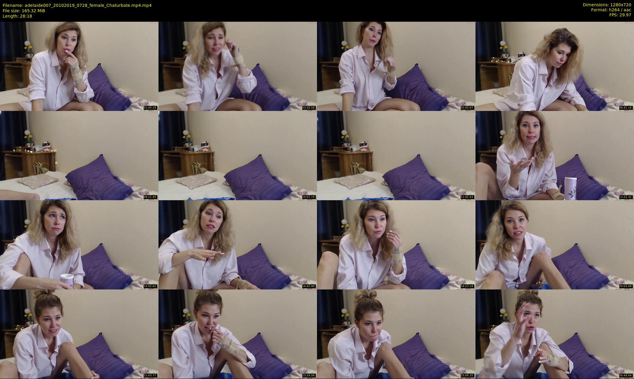 adelaide007 — 29 minute Chaturbate female cam show recording, 720p, Oct 20, 2019