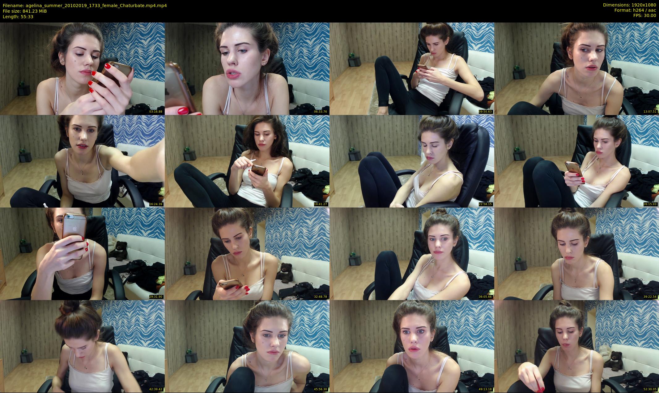 agelina_summer — 56 minute Chaturbate female cam show recording, 1080p, Oct 20, 2019