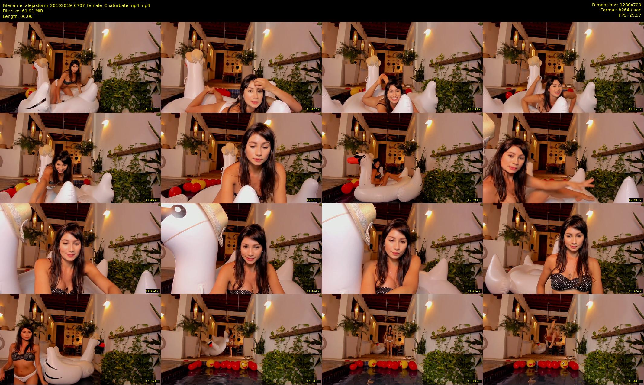 alejastorm — 6 minute Chaturbate female cam show recording, 720p, Oct 20, 2019