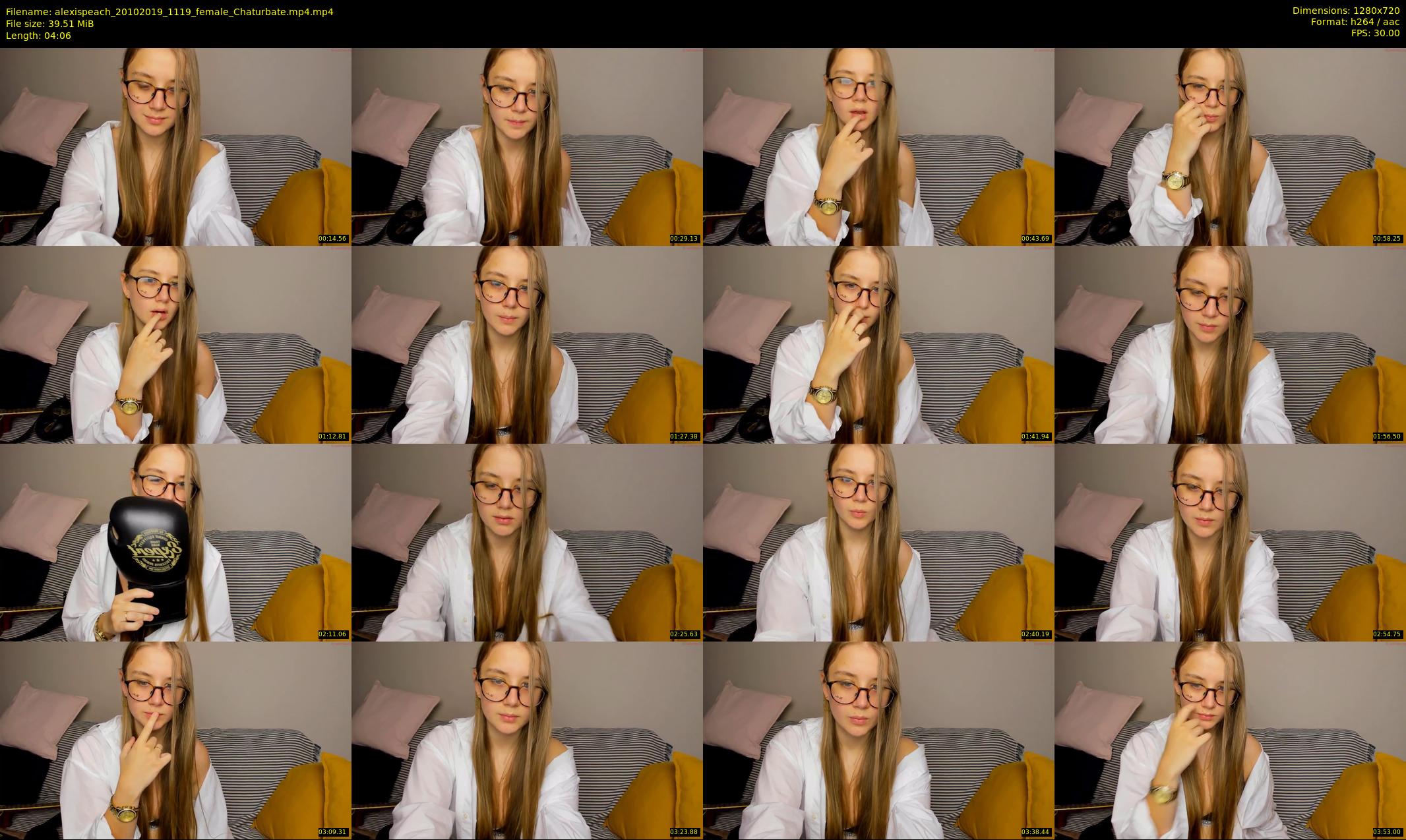 alexispeach — 5 minute Chaturbate female cam show recording, 720p, Oct 20, 2019