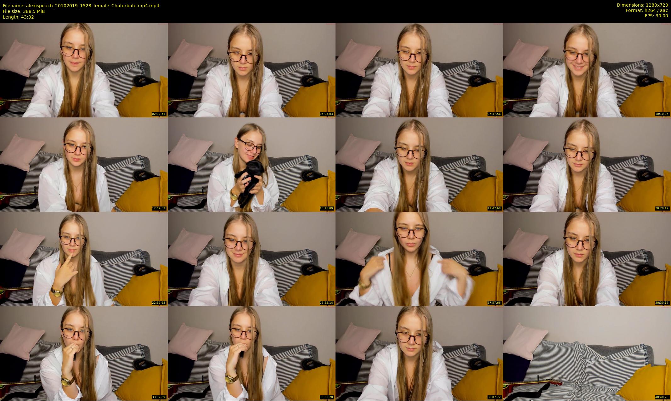 alexispeach — 44 minute Chaturbate female cam show recording, 720p, Oct 20, 2019