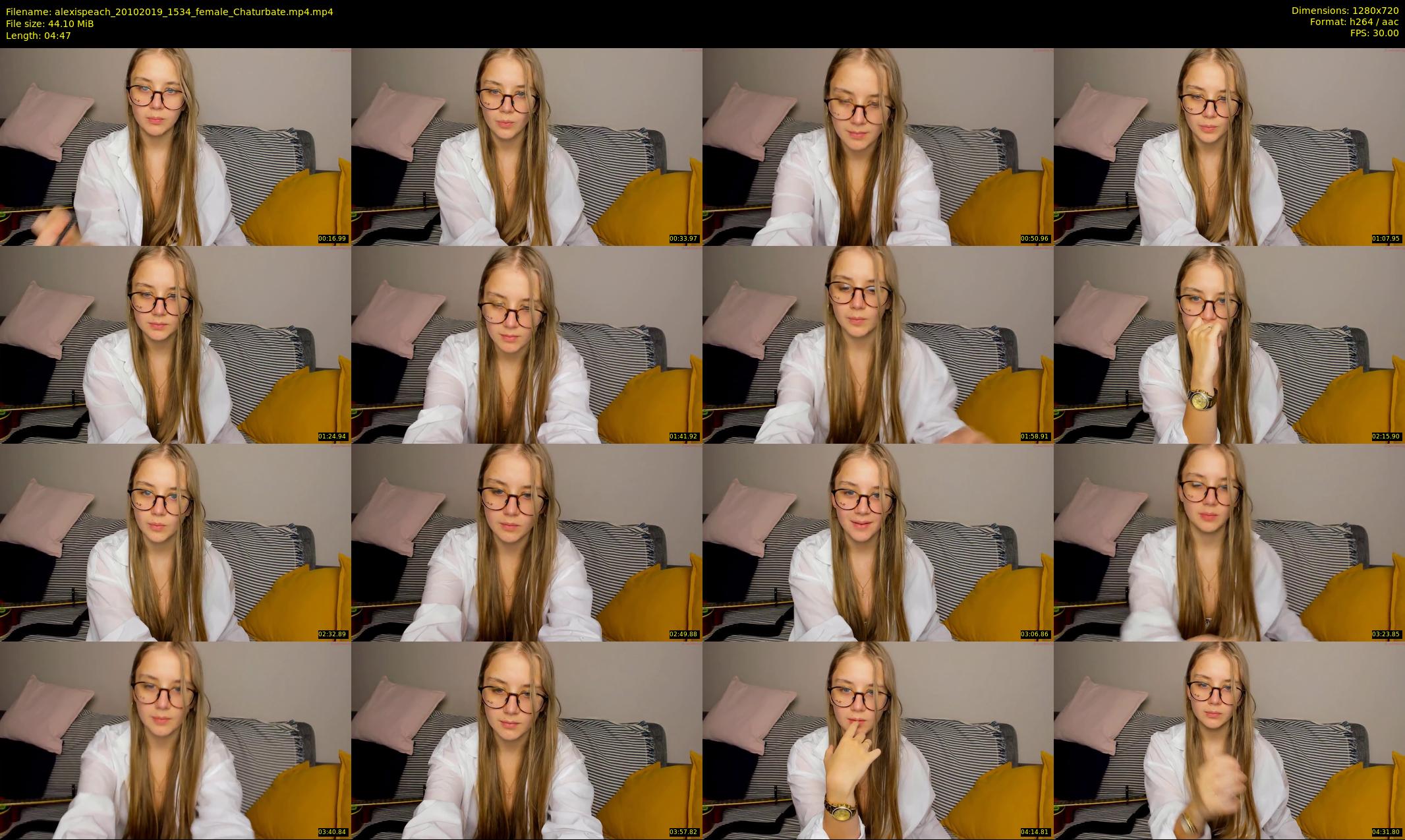 alexispeach — 5 minute Chaturbate female cam show recording, 720p, Oct 20, 2019