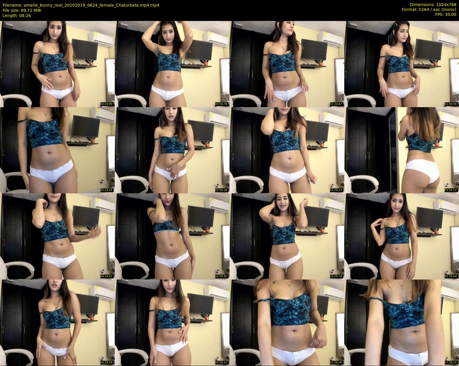 amelie_bunny_real — 9 minute Chaturbate female cam show recording, 720p, Oct 20, 2019