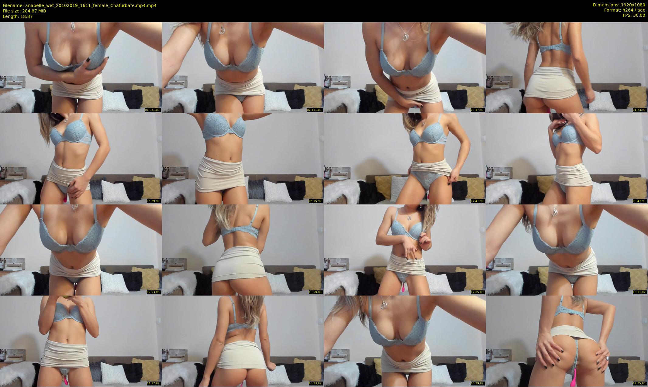 anabelle_wet — 19 minute Chaturbate female cam show recording, 1080p, Oct 20, 2019